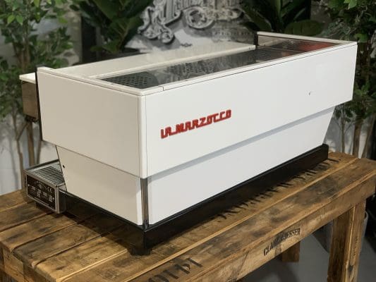 La Marzocco Linea Classic w Chrono - 3 Group Commercial Espresso Machine - White