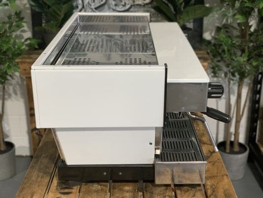 La Marzocco Linea Classic w Chrono - 3 Group Commercial Espresso Machine - White