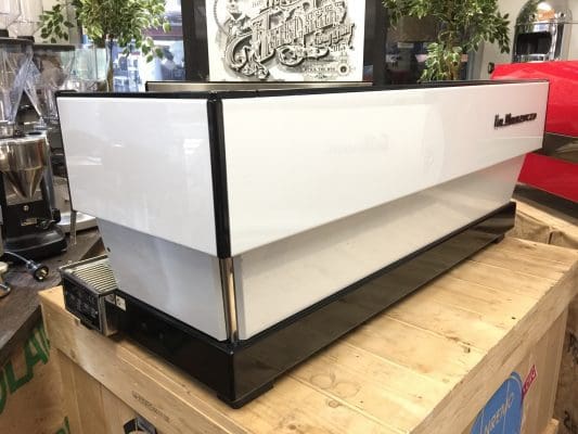 La Marzocco Linea with Chrono Touch Pads - 4 Group Commercial Espresso Machine - White