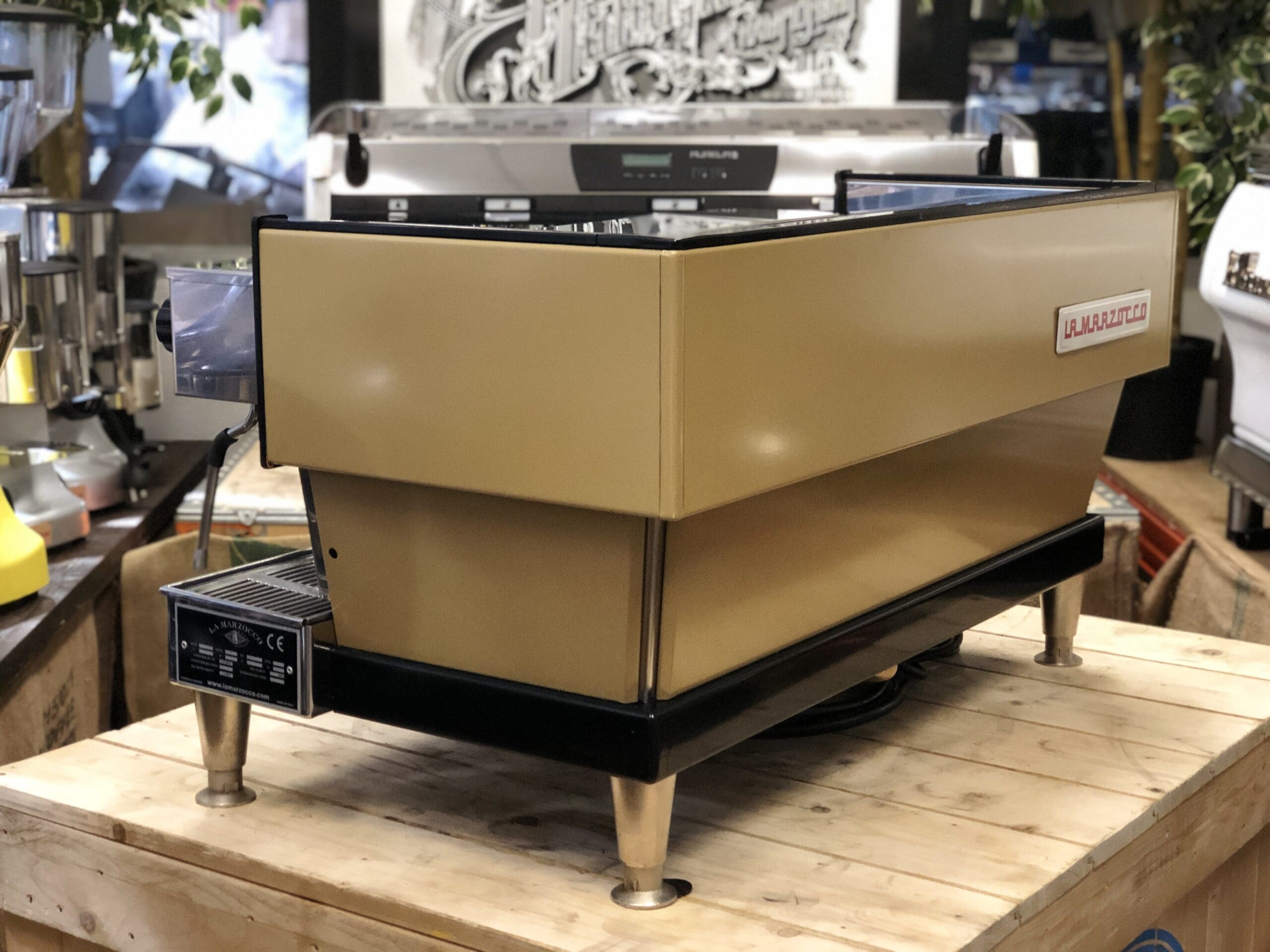 La Marzocco Linea Classic Golden - 3 Group Commercial Espresso Machine - Brown