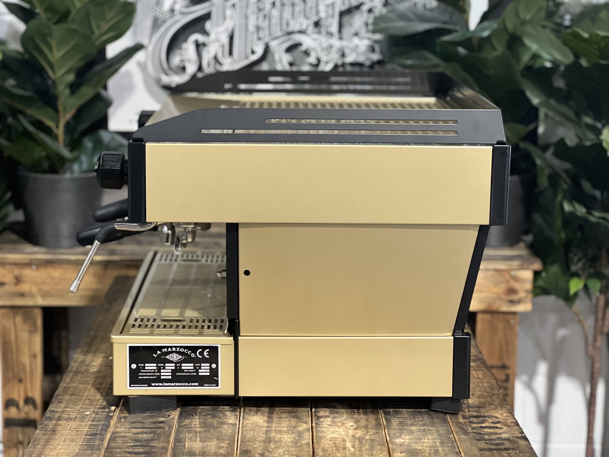 La Marzocco Linea PB Gold - 2 Group Commercial Espresso Machine - Black