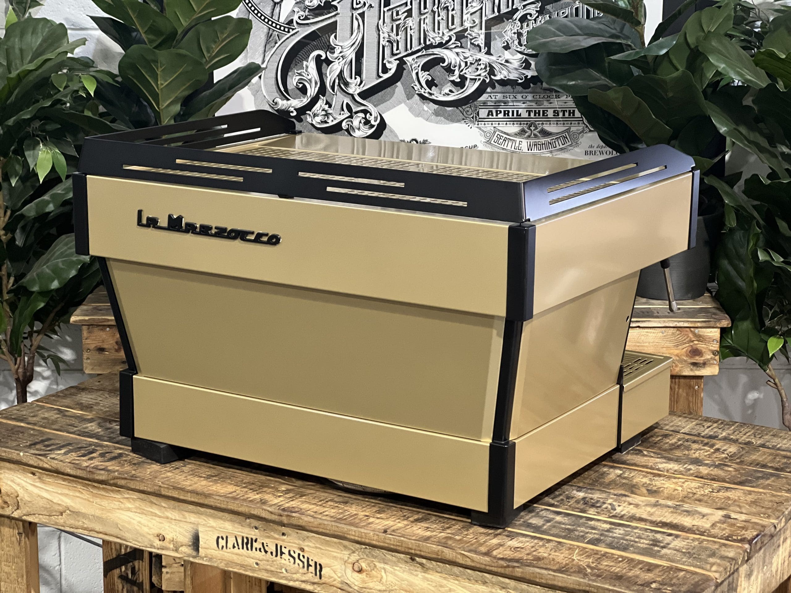 La Marzocco Linea PB Gold - 2 Group Commercial Espresso Machine - Black