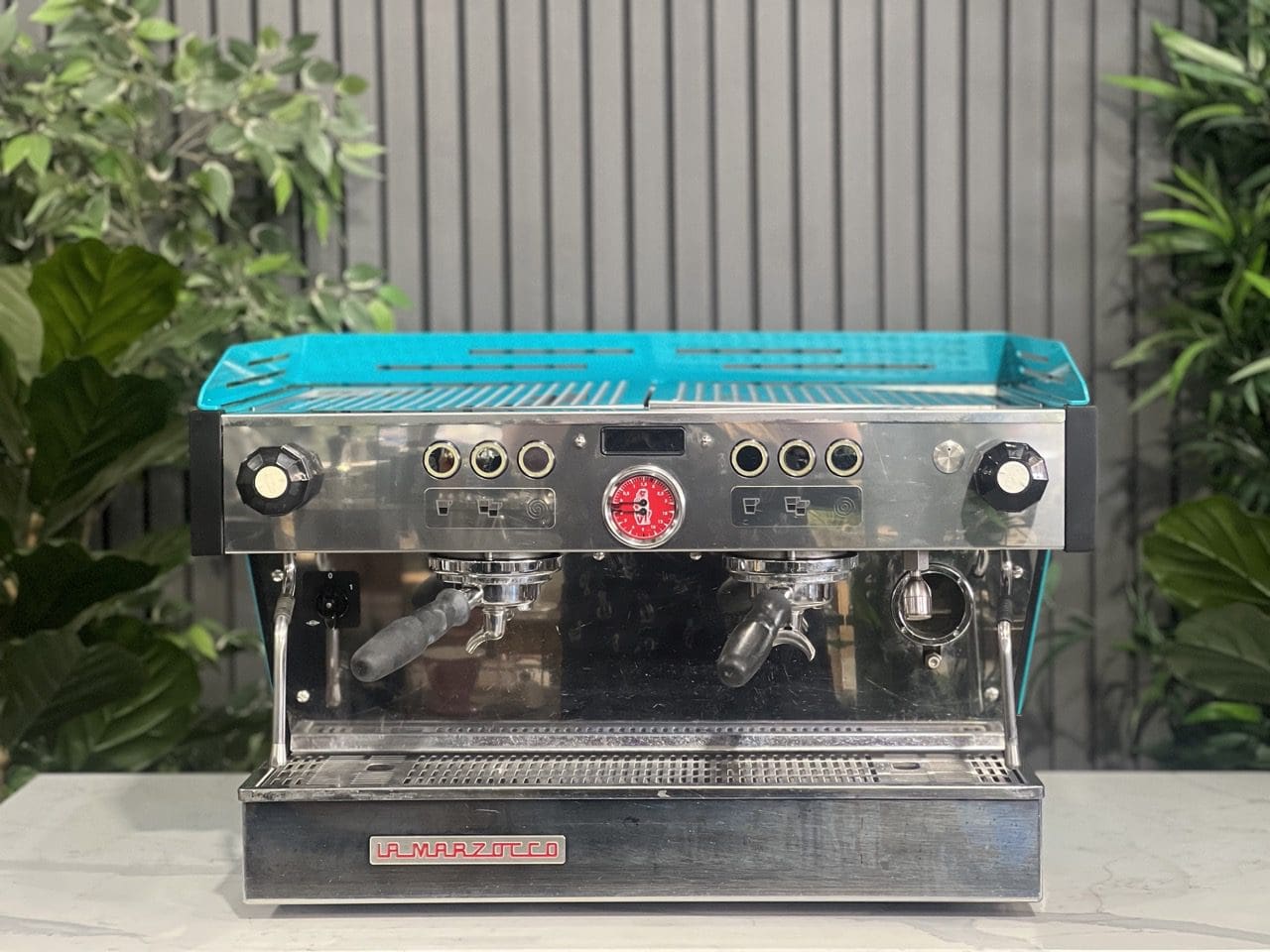 La Marzocco Linea PB Dark Aqua - 2 Group Commercial Espresso Machine - Green