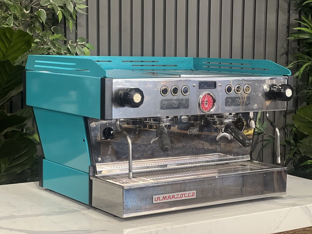 La Marzocco Linea PB Dark Aqua - 2 Group Commercial Espresso Machine - Green