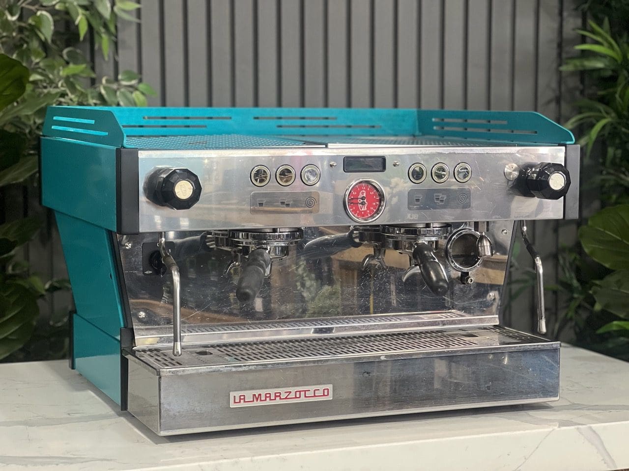 La Marzocco Linea PB Dark Aqua - 2 Group Commercial Espresso Machine - Green