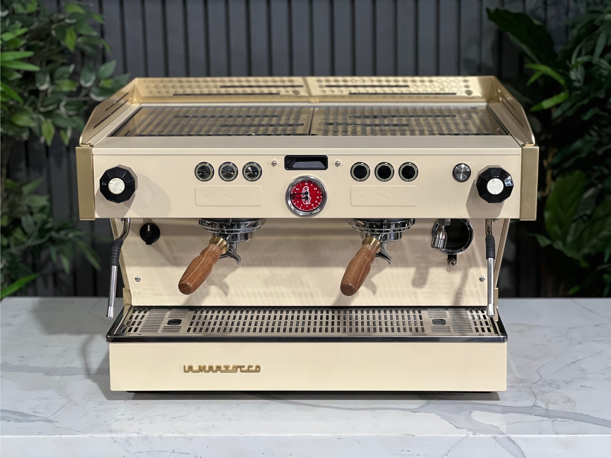 La Marzocco Linea PB Cream - 2 Group Commercial Espresso Machine - Gold