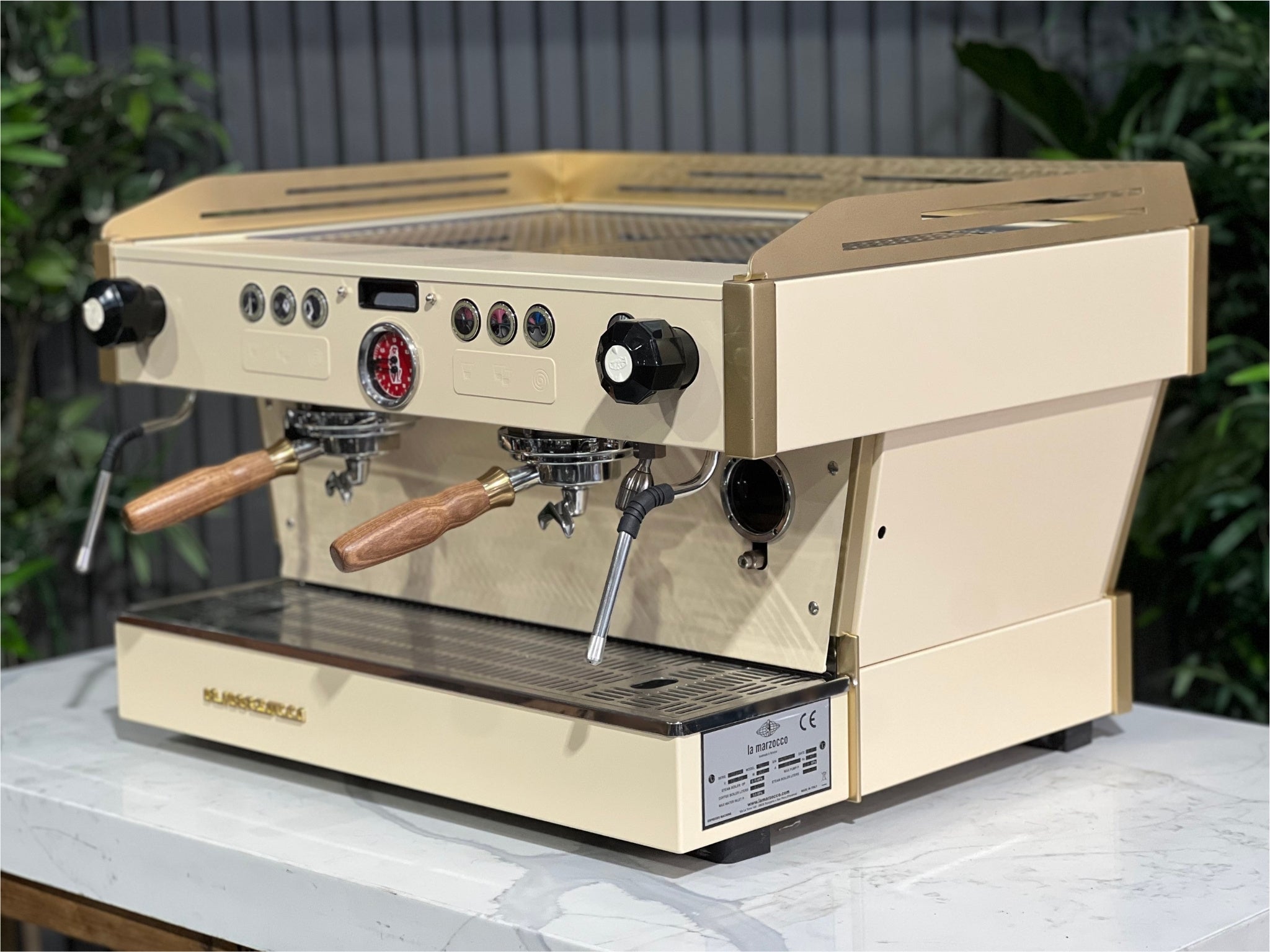 La Marzocco Linea PB Cream - 2 Group Commercial Espresso Machine - Gold