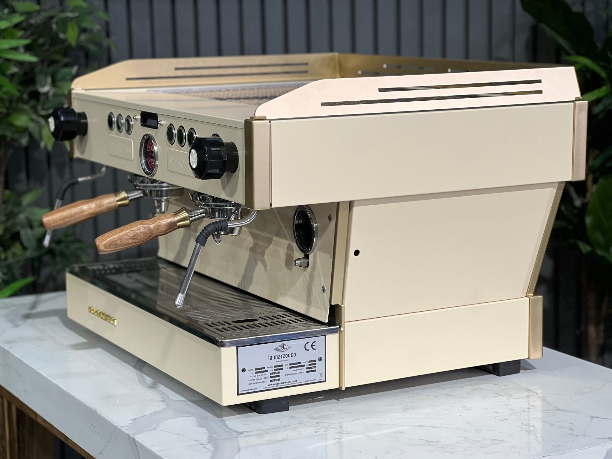 La Marzocco Linea PB Cream - 2 Group Commercial Espresso Machine - Gold
