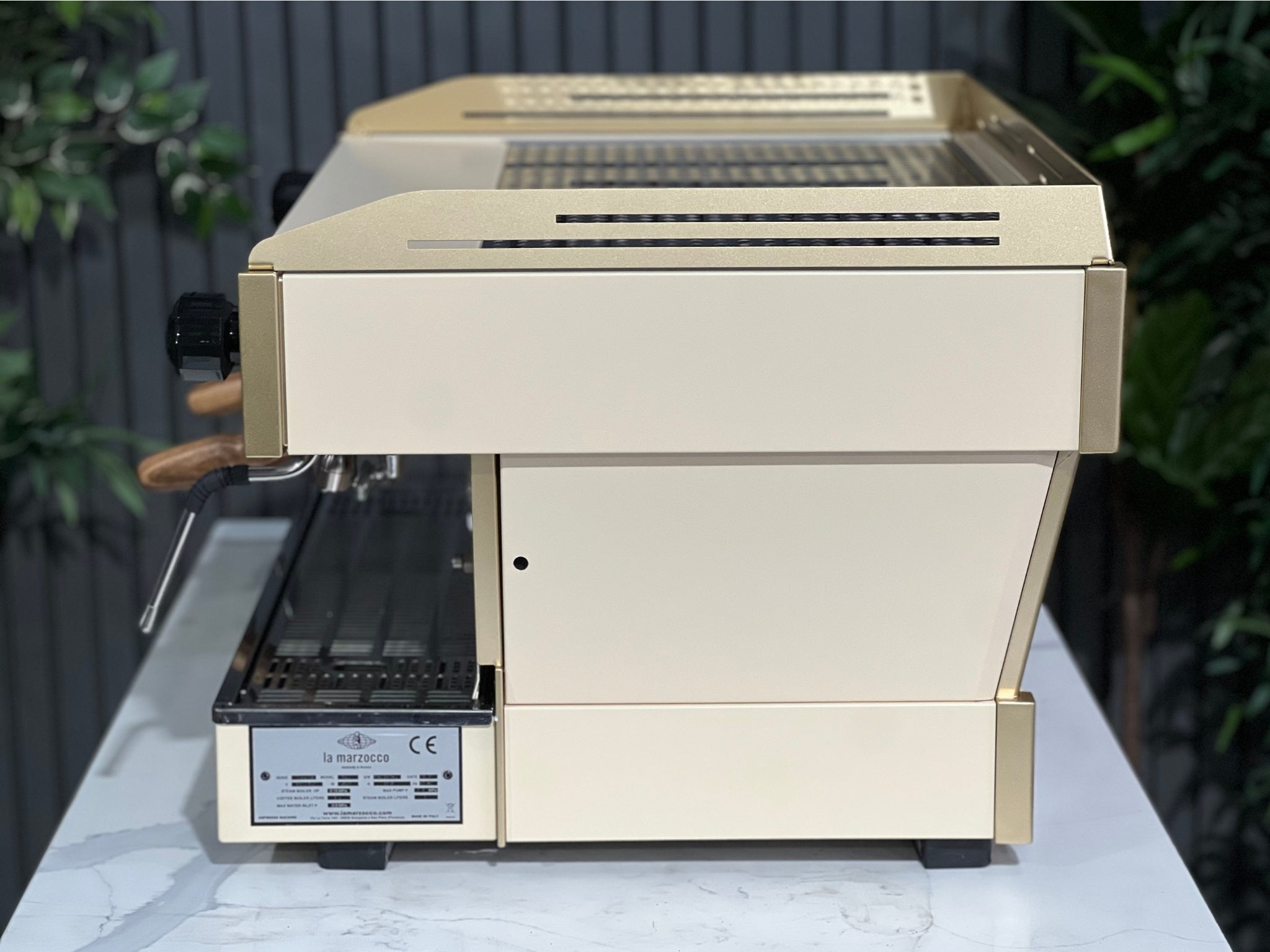 La Marzocco Linea PB Cream - 2 Group Commercial Espresso Machine - Gold