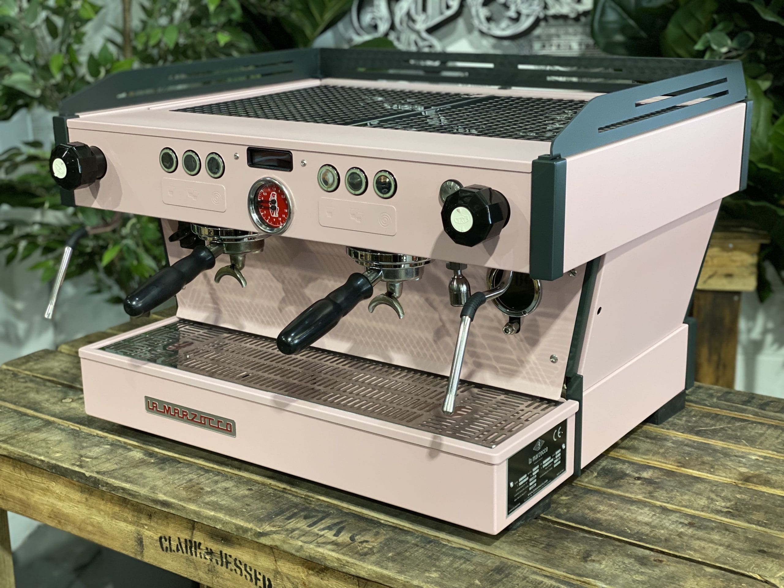 La Marzocco Linea PB & Charcoal - 2 Group Commercial Espresso Machine - Pink