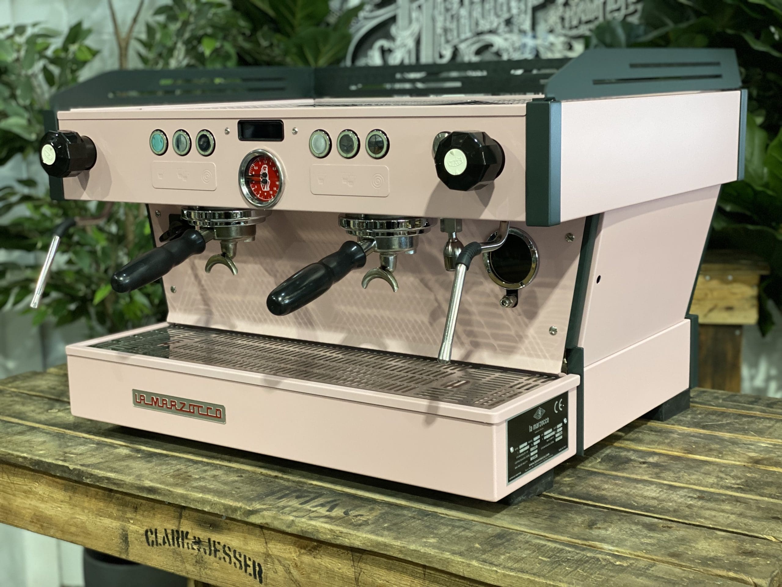 La Marzocco Linea PB & Charcoal - 2 Group Commercial Espresso Machine - Pink