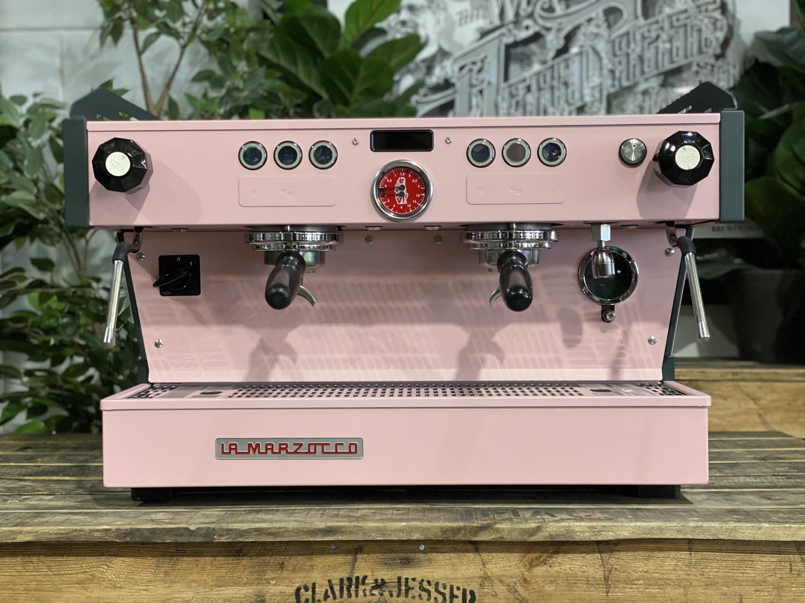 La Marzocco Linea PB & Charcoal - 2 Group Commercial Espresso Machine - Pink