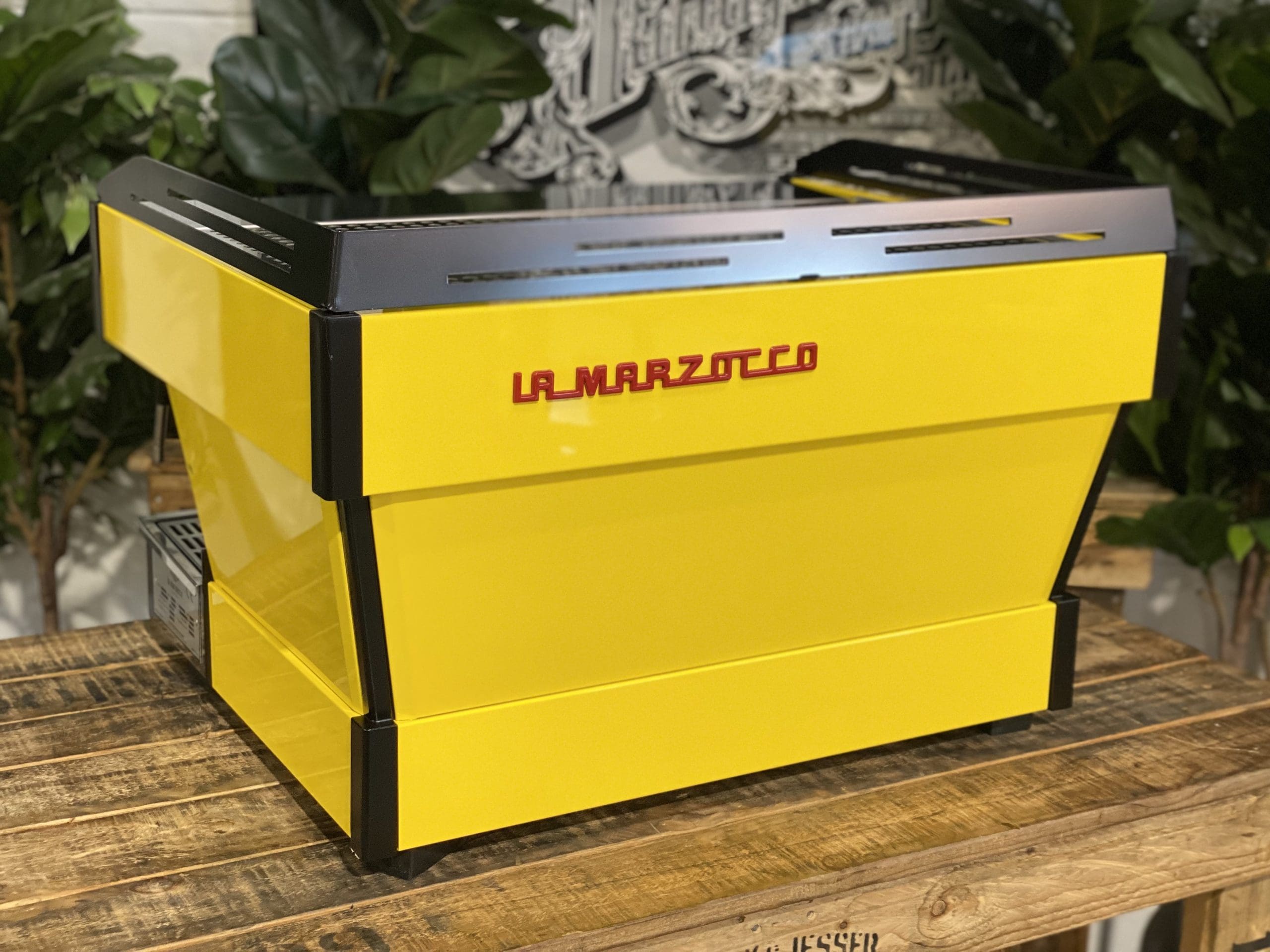 La Marzocco Linea PB Yellow - 2 Group Commercial Espresso Machine - Black