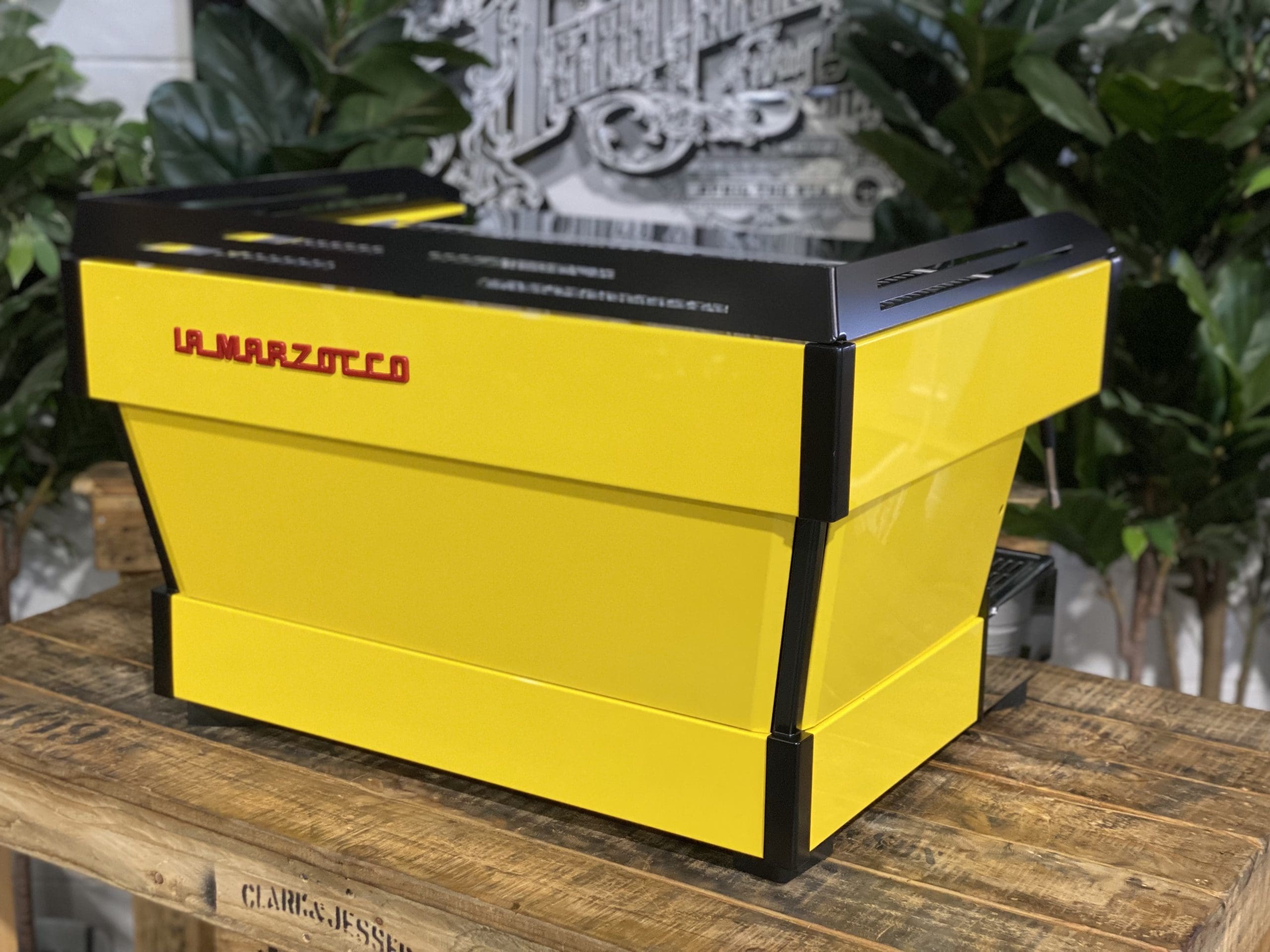 La Marzocco Linea PB Yellow - 2 Group Commercial Espresso Machine - Black