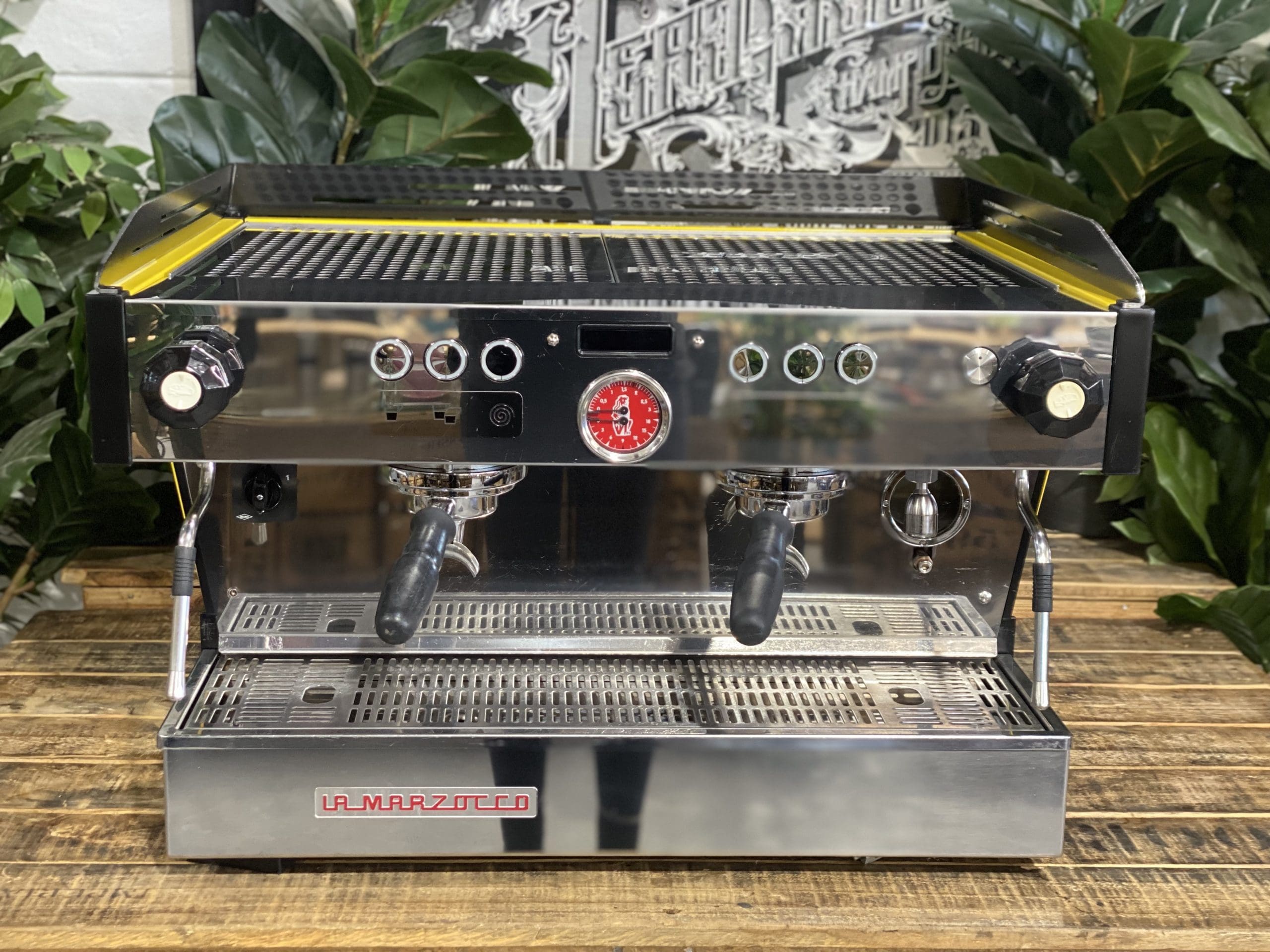 La Marzocco Linea PB Yellow - 2 Group Commercial Espresso Machine - Black