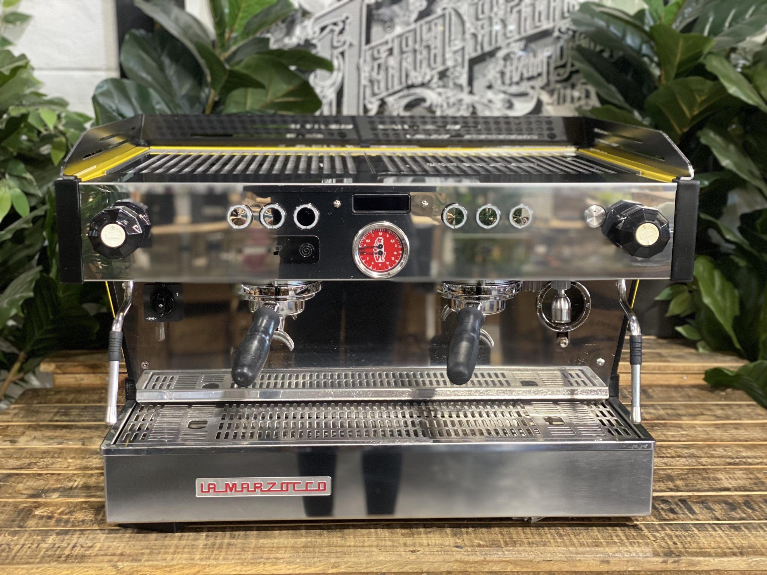 La Marzocco Linea PB Yellow - 2 Group Commercial Espresso Machine - Black