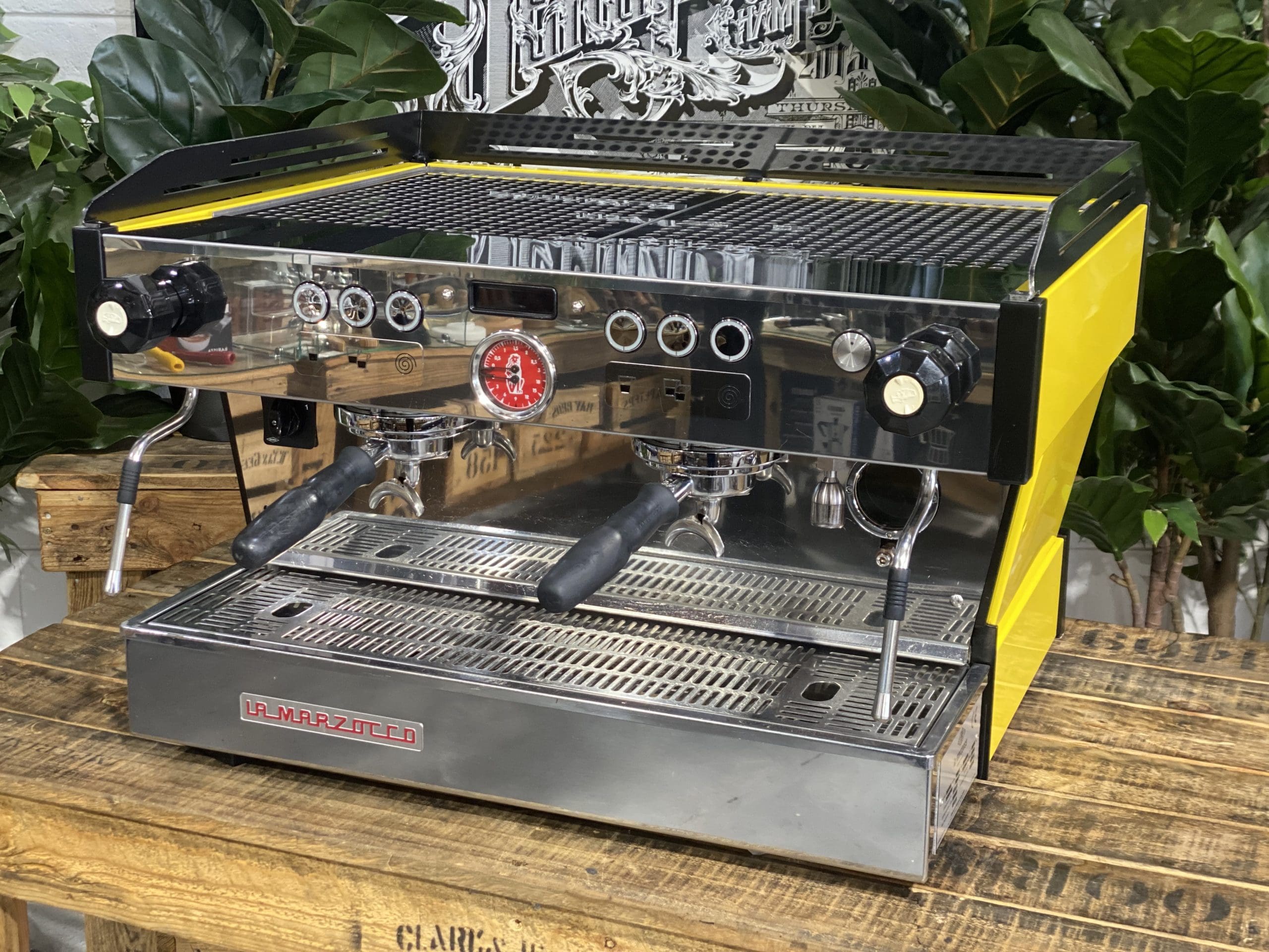 La Marzocco Linea PB Yellow - 2 Group Commercial Espresso Machine - Black