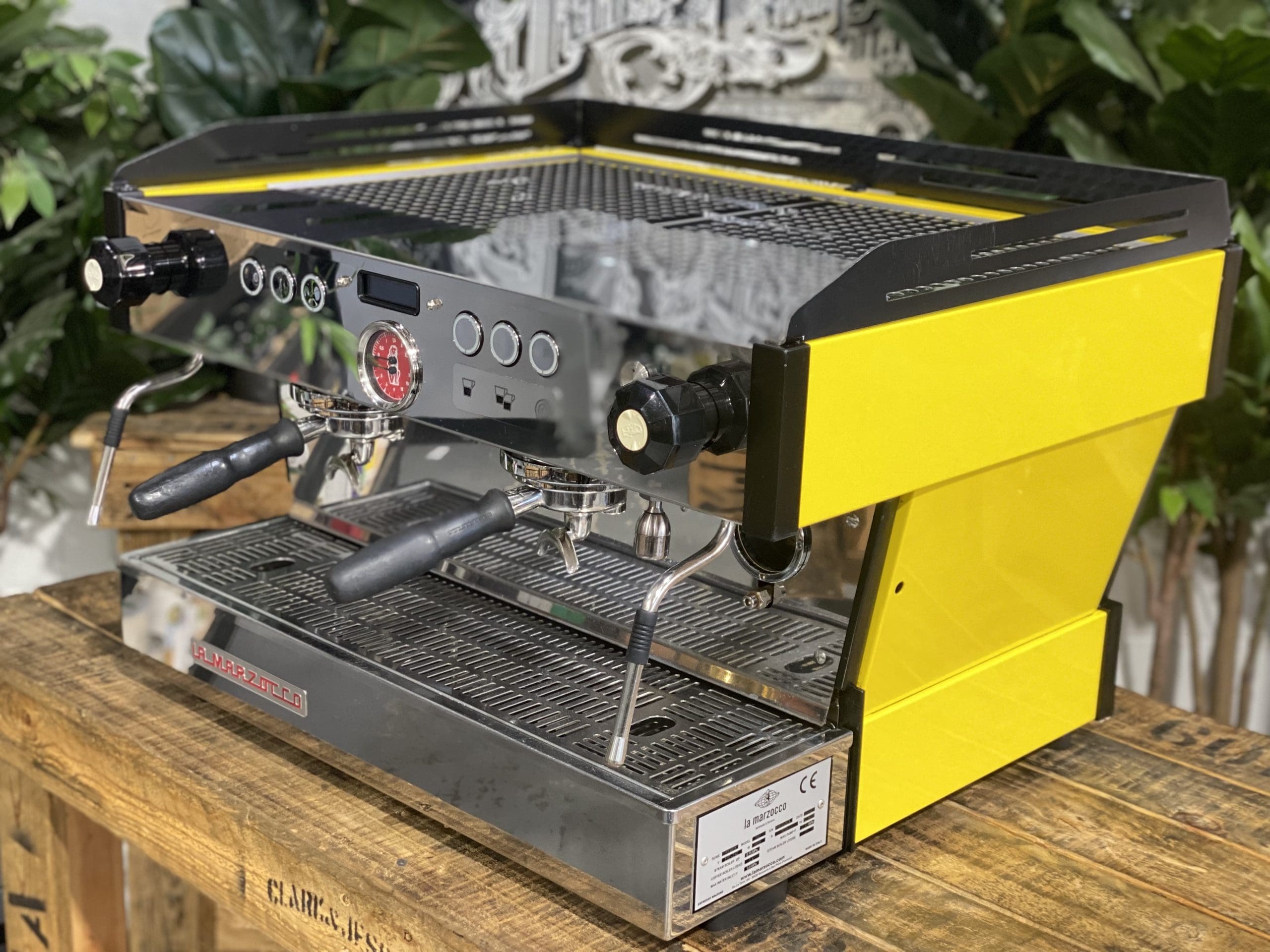 La Marzocco Linea PB Yellow - 2 Group Commercial Espresso Machine - Black