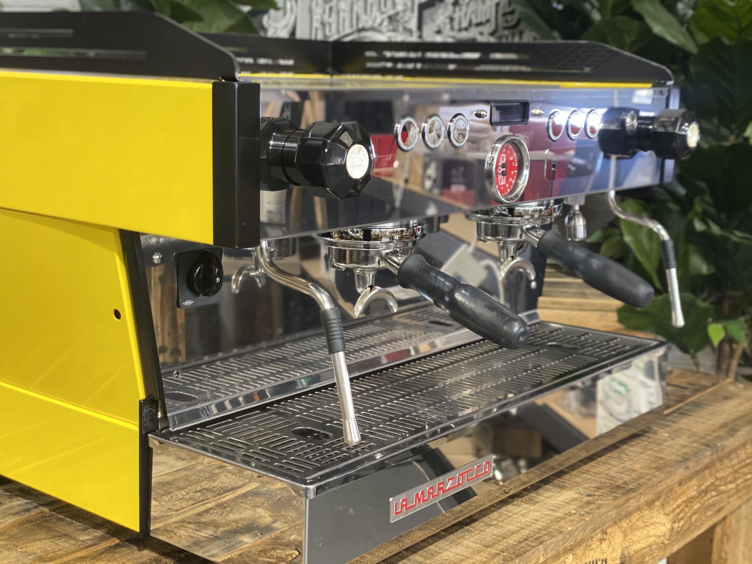 La Marzocco Linea PB Yellow - 2 Group Commercial Espresso Machine - Black