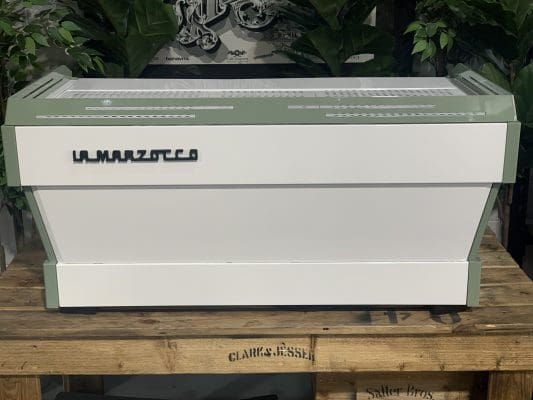 La Marzocco Linea PB White - 3 Group Commercial Espresso Machine - Green
