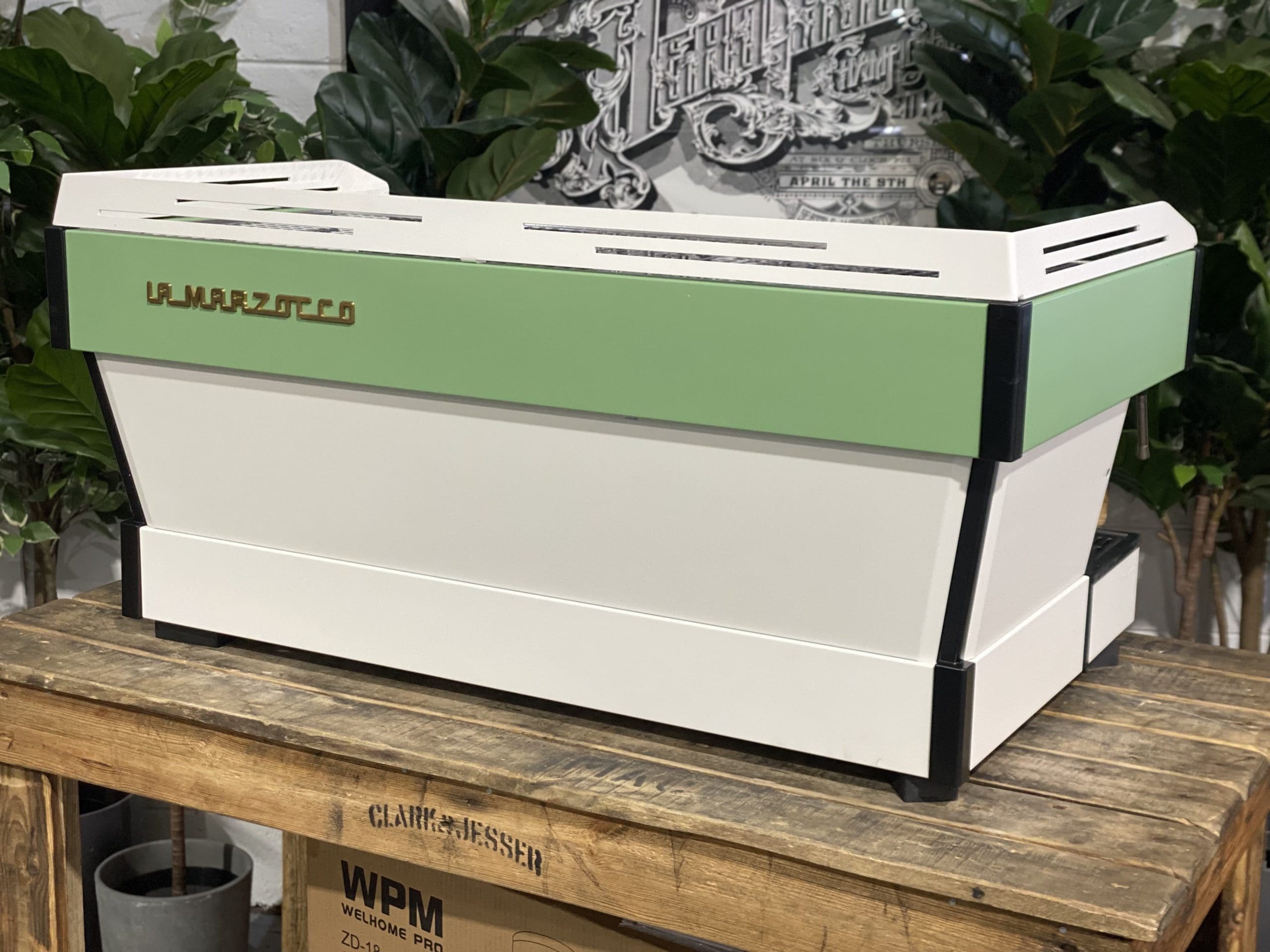 La Marzocco Linea PB 3 Group Green & White Espresso Coffee Machine - 33565
