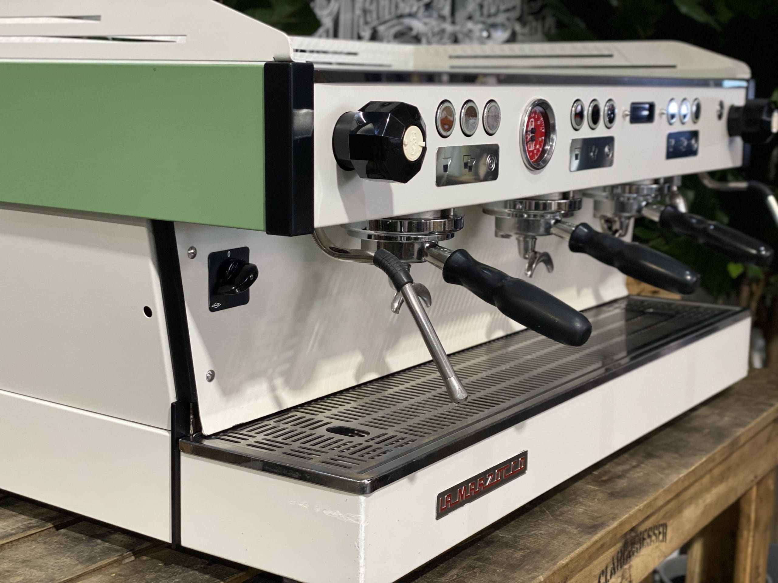 La Marzocco Linea PB Green - 3 Group Commercial Espresso Machine - White