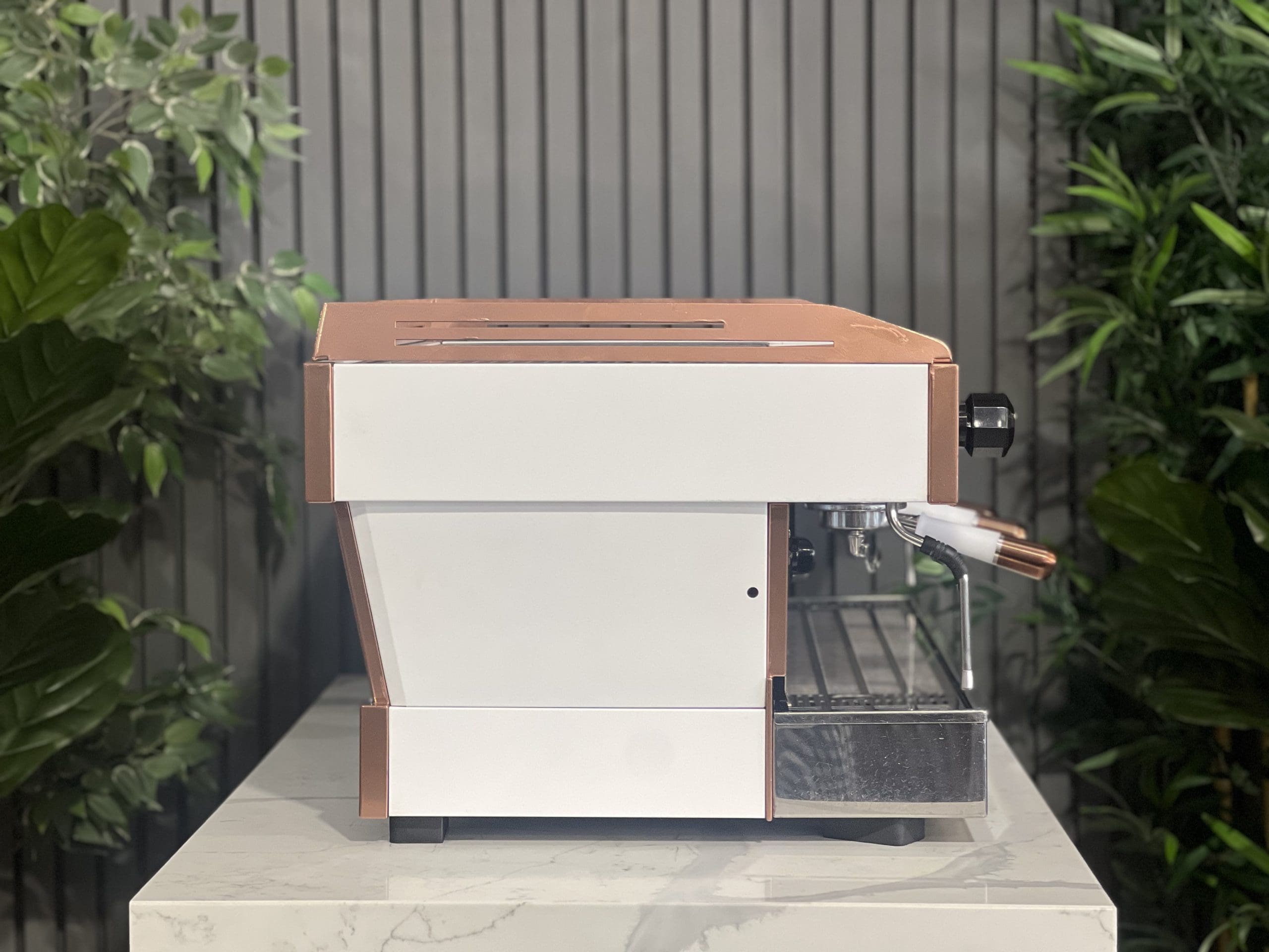 La Marzocco Linea PB White & Rose - 3 Group Commercial Espresso Machine - Gold