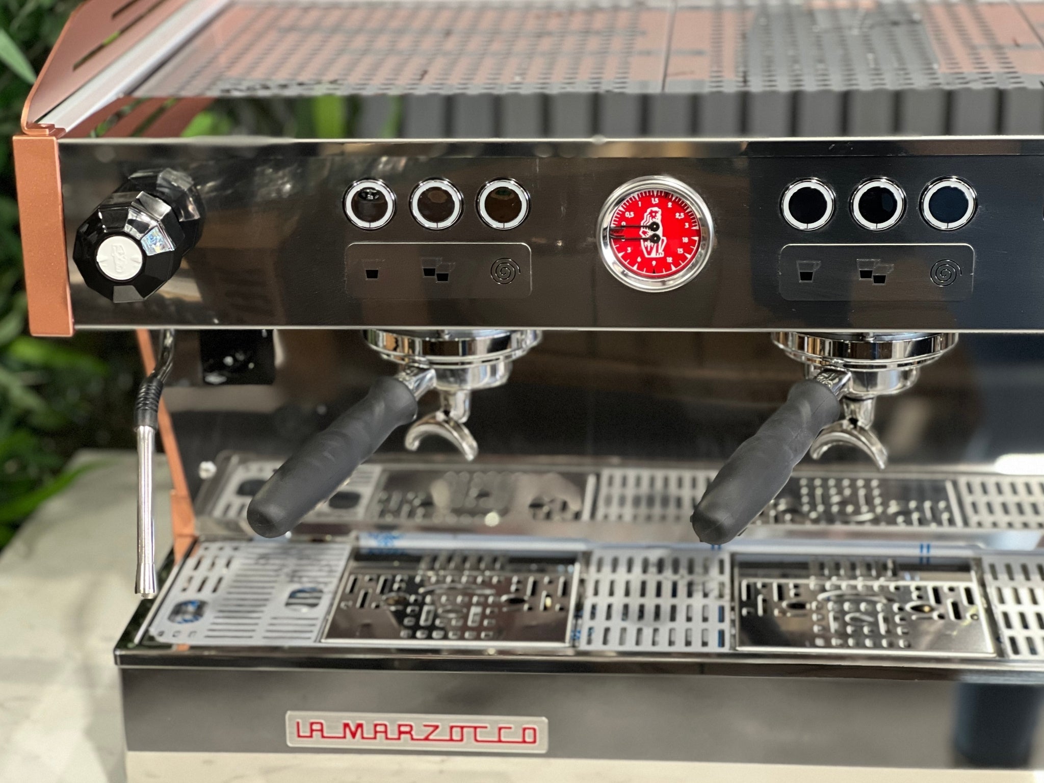 La Marzocco Linea PB ABR White - 3 Group Commercial Espresso Machine - Copper