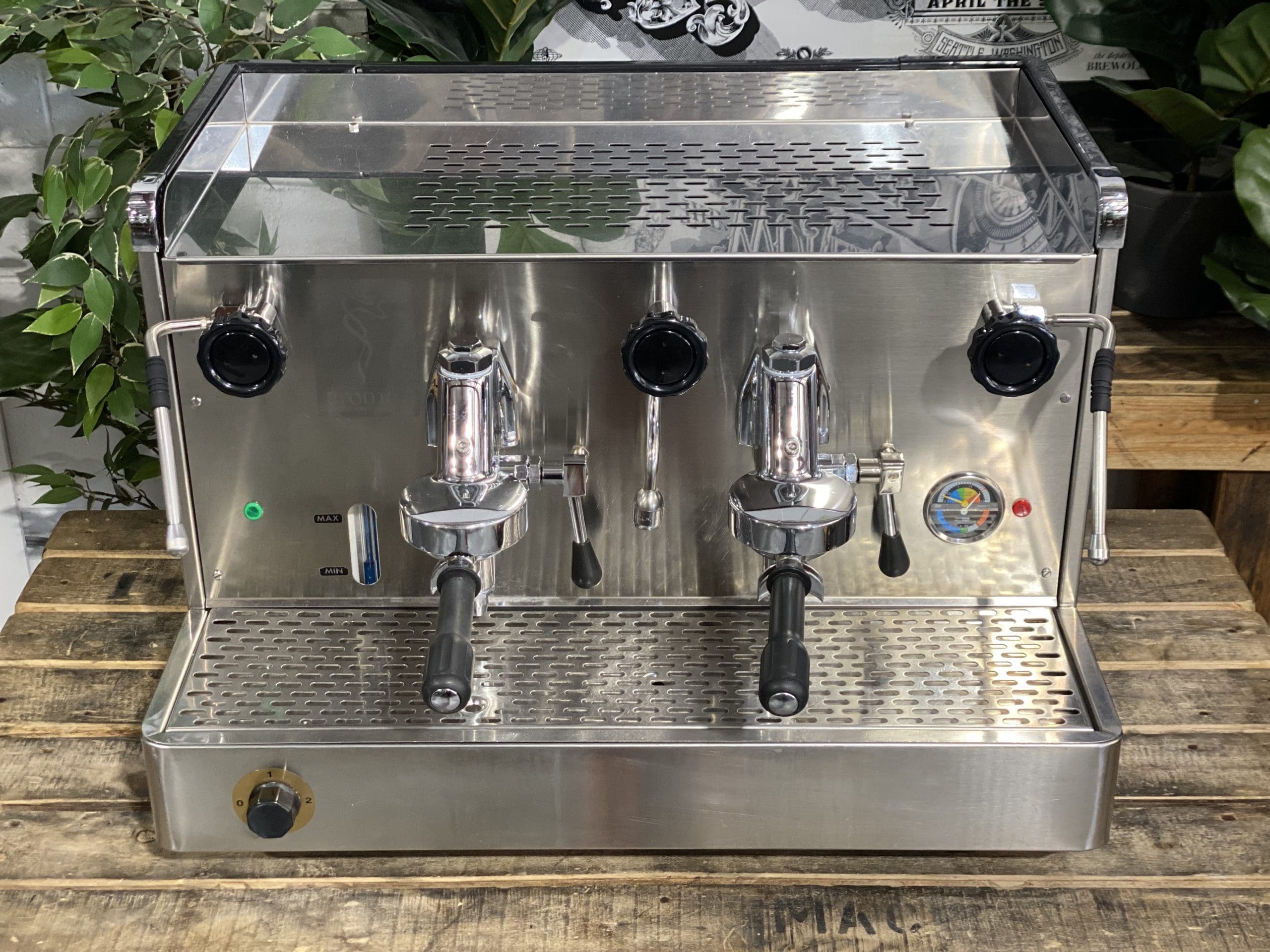 La Rocca Verona Express - 2 Group Commercial Espresso Machine - Stainless