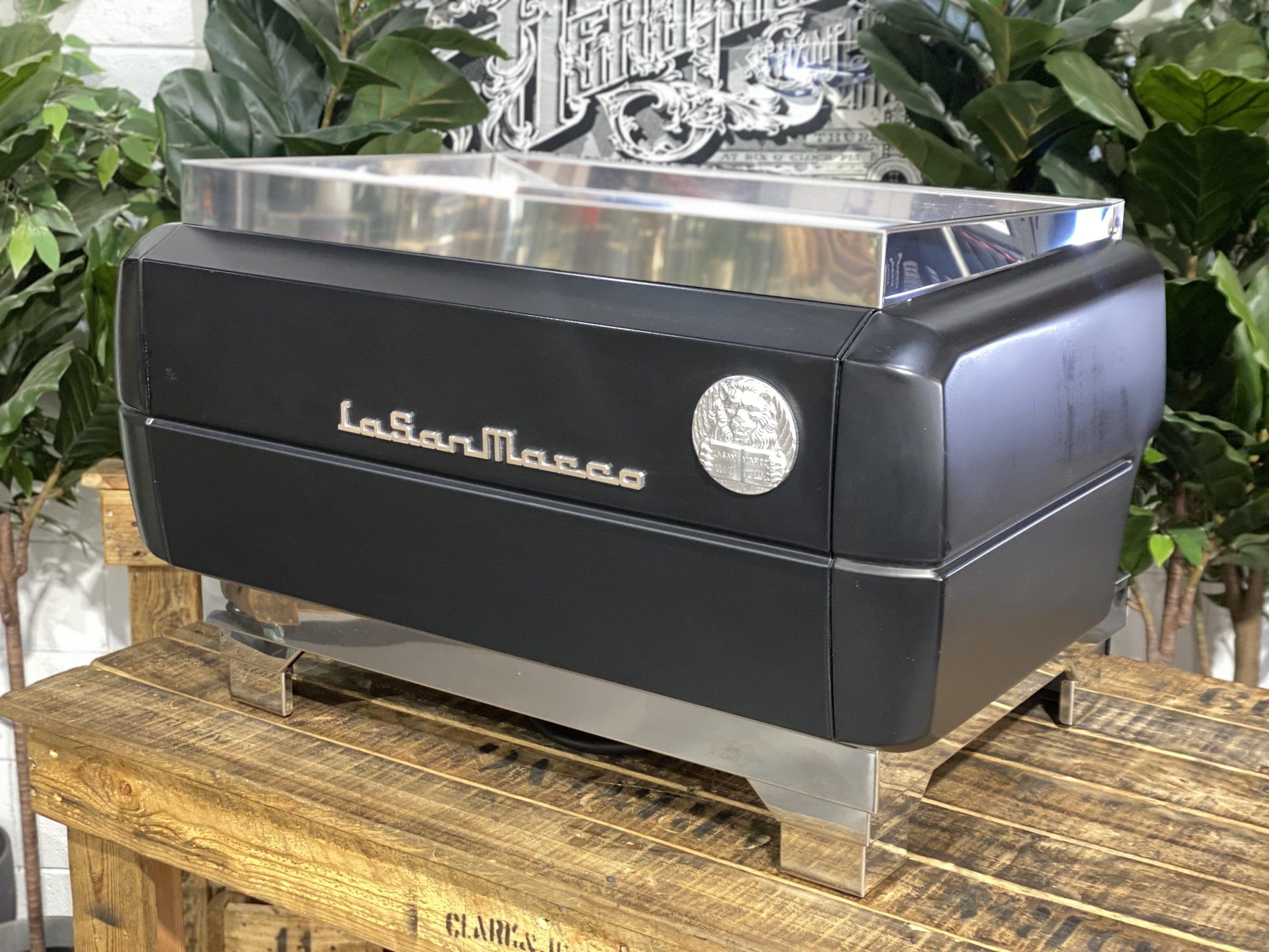 La San Marco 80E Liscea 2 Group Matte Black - 34094