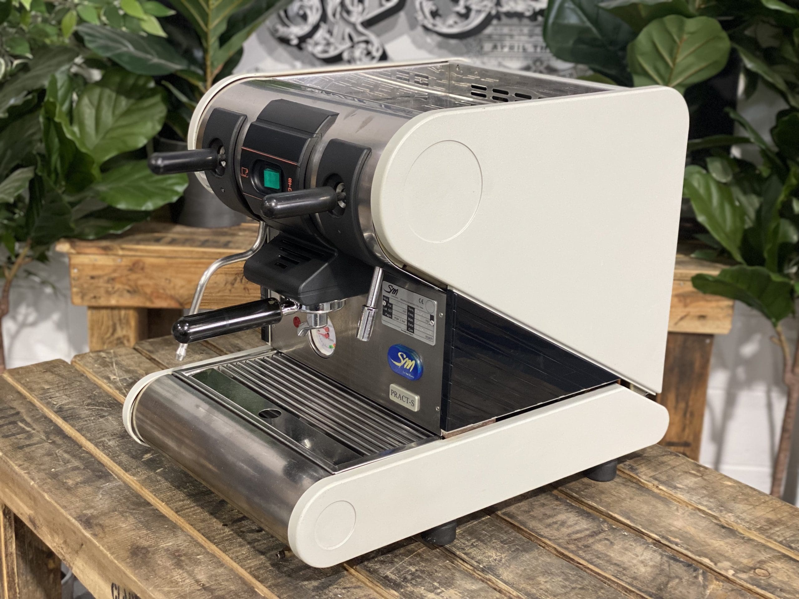 La San Marco 95 Pract-S Semi-Automatic - 1 Group Commercial Espresso Machine - Grey