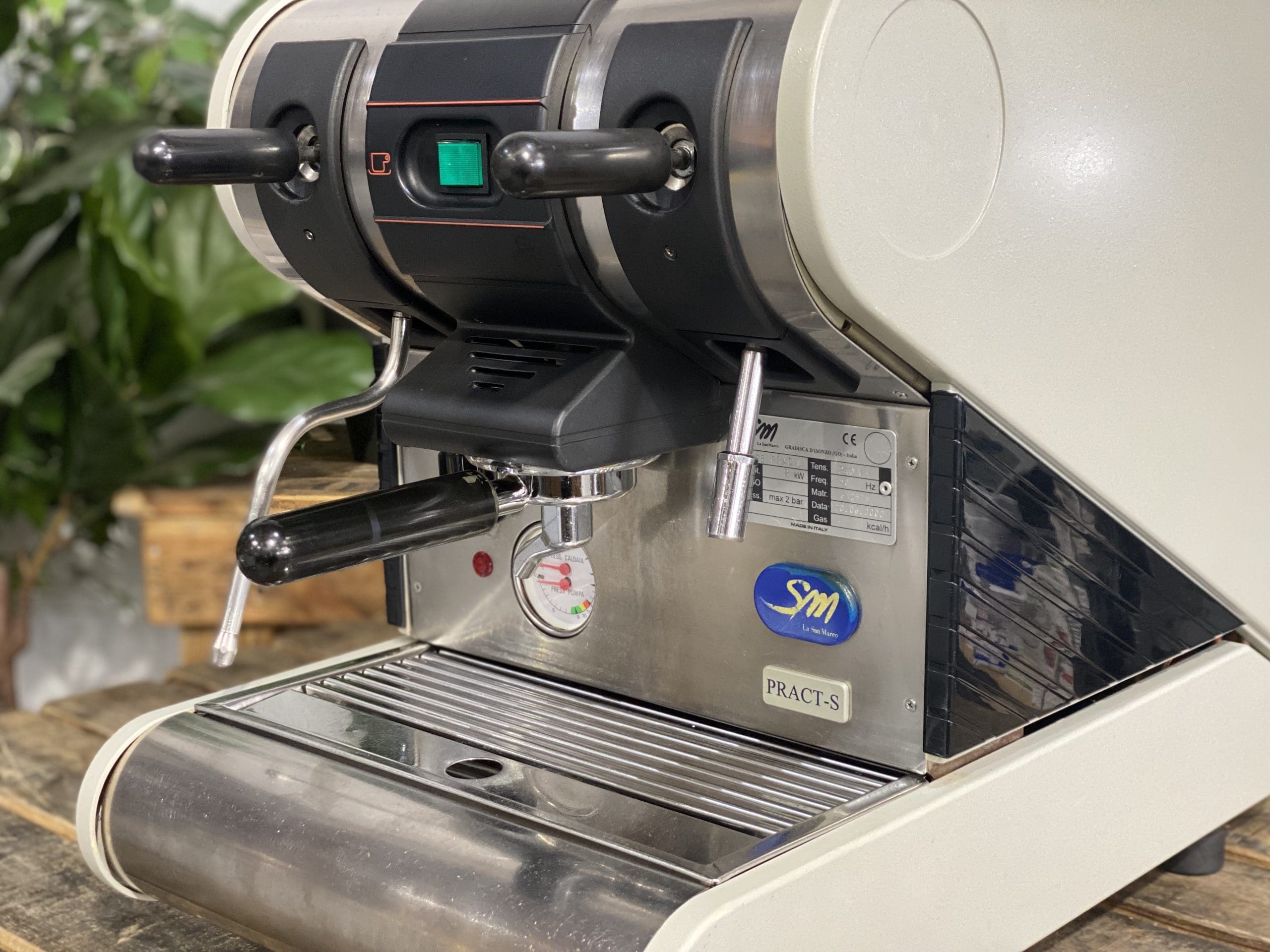 La San Marco 95 Pract-S Semi-Automatic - 1 Group Commercial Espresso Machine - Grey