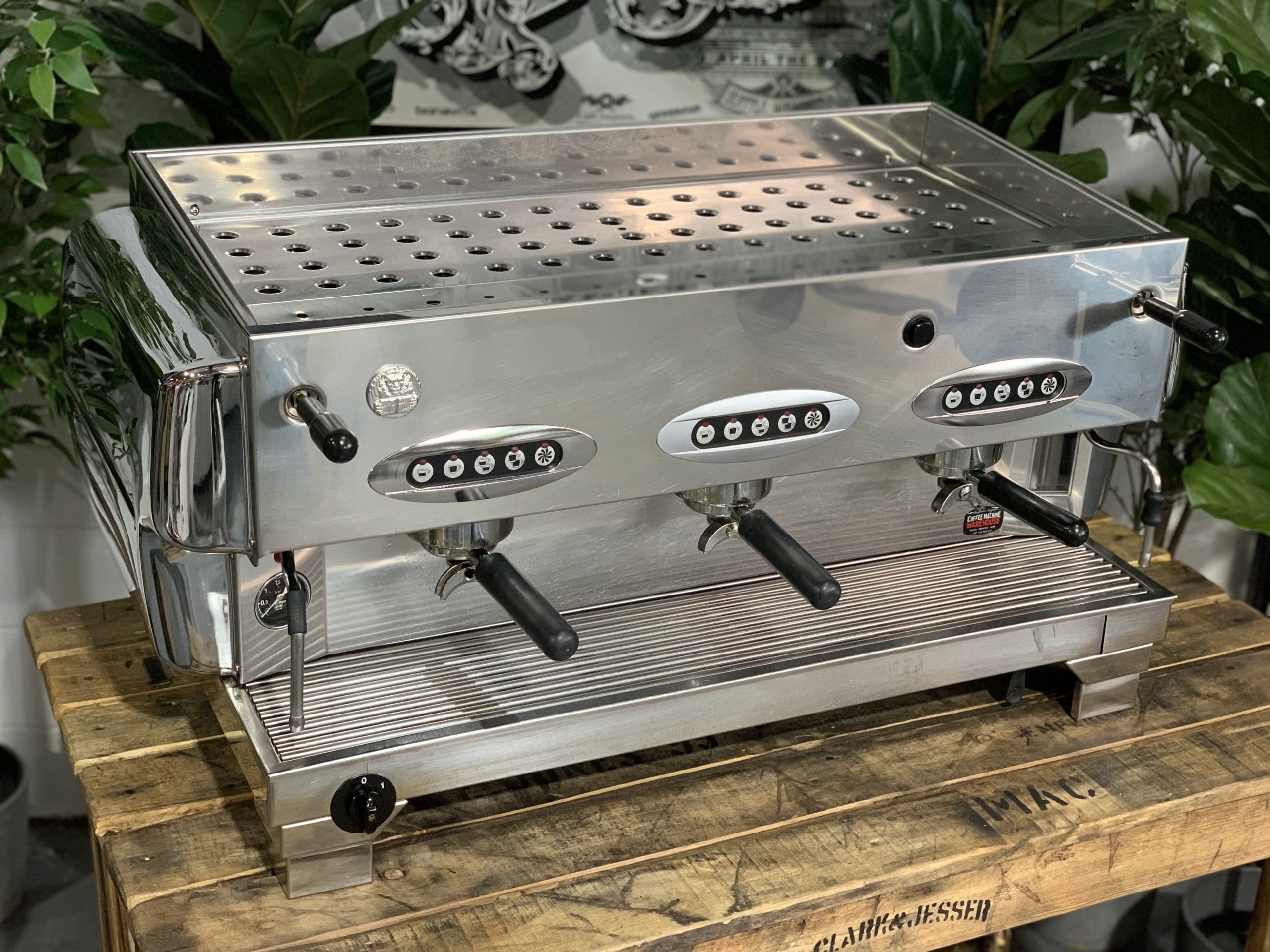 La San Marco 80E Liscea - 3 Group Commercial Espresso Machine