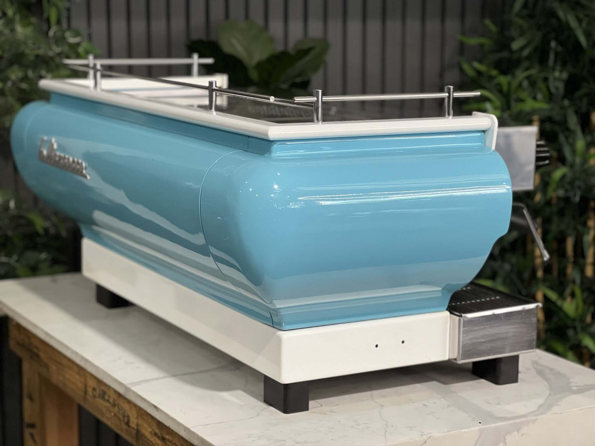 La Marzocco FB70 - - 3 Group Commercial Espresso Machine - Commercial - Blue & White