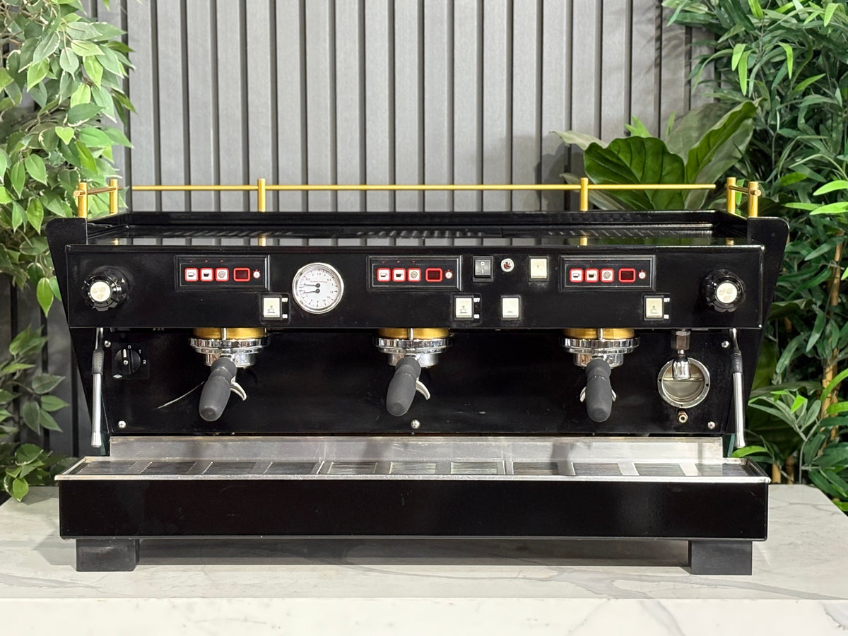 La Marzocco FB70 Custom Glass Body - - 3 Group Commercial Espresso Machine - Commercial - Black & Gold