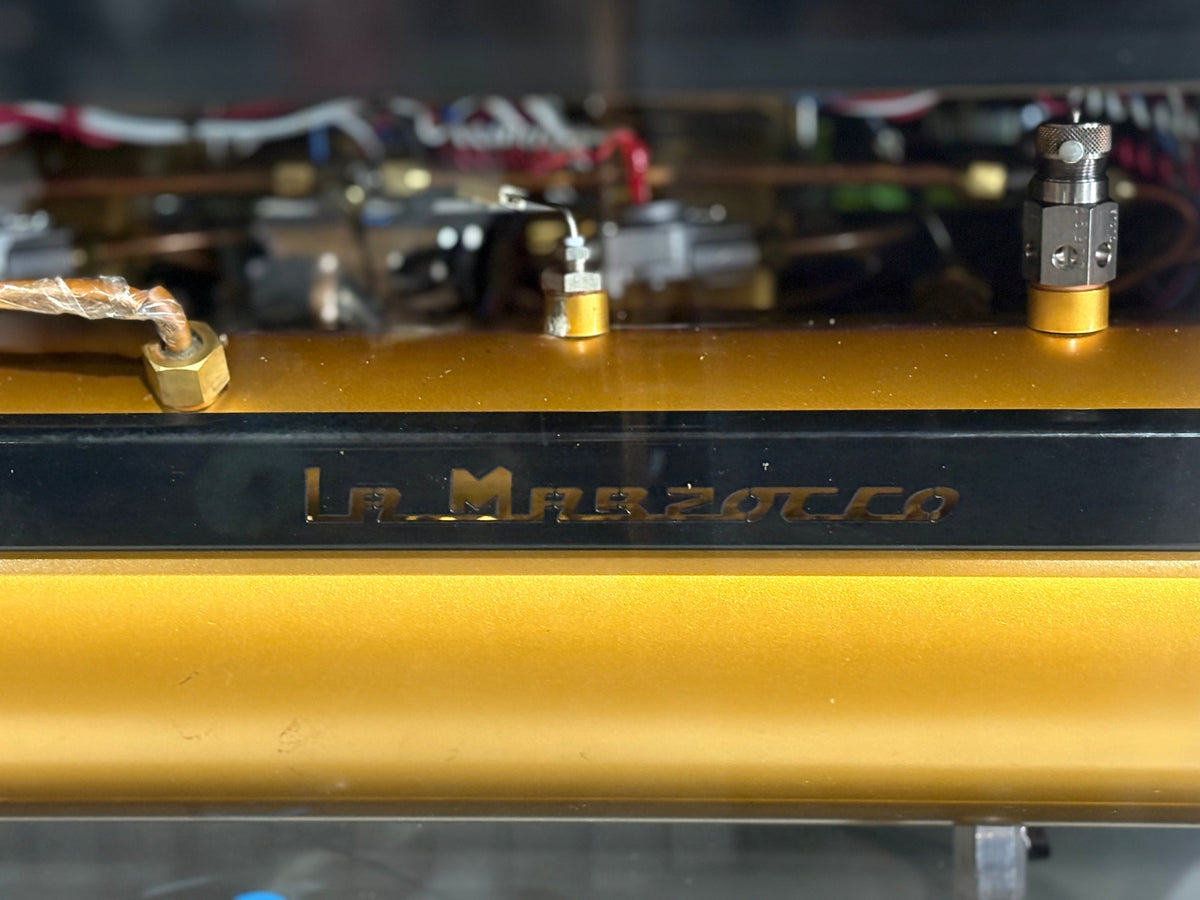 La Marzocco FB70 Custom Glass Body - - 3 Group Commercial Espresso Machine - Commercial - Black & Gold