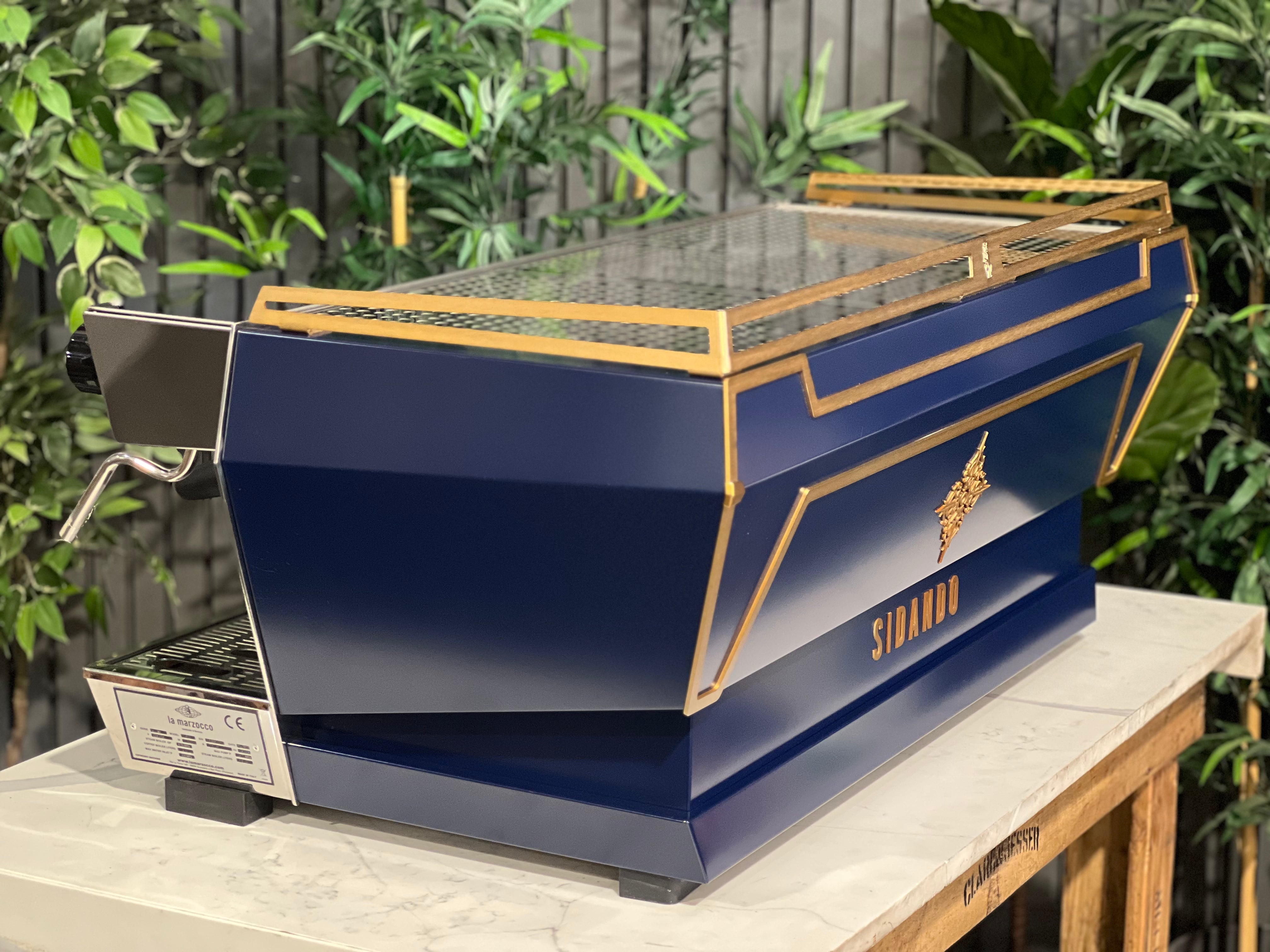 La Marzocco KB90 Blue - 3 Group Commercial Espresso Machine - Gold