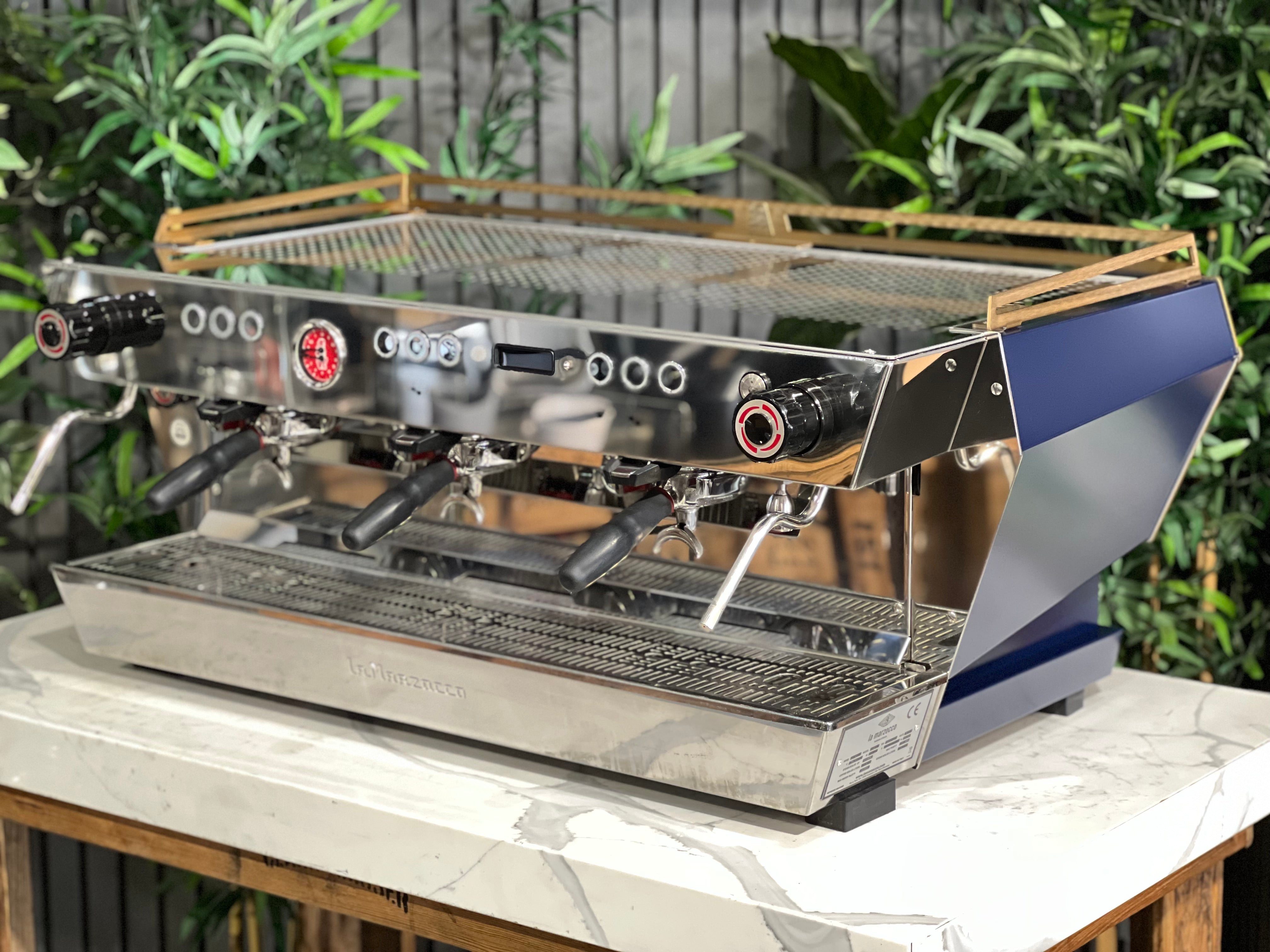 La Marzocco KB90 Blue - 3 Group Commercial Espresso Machine - Gold