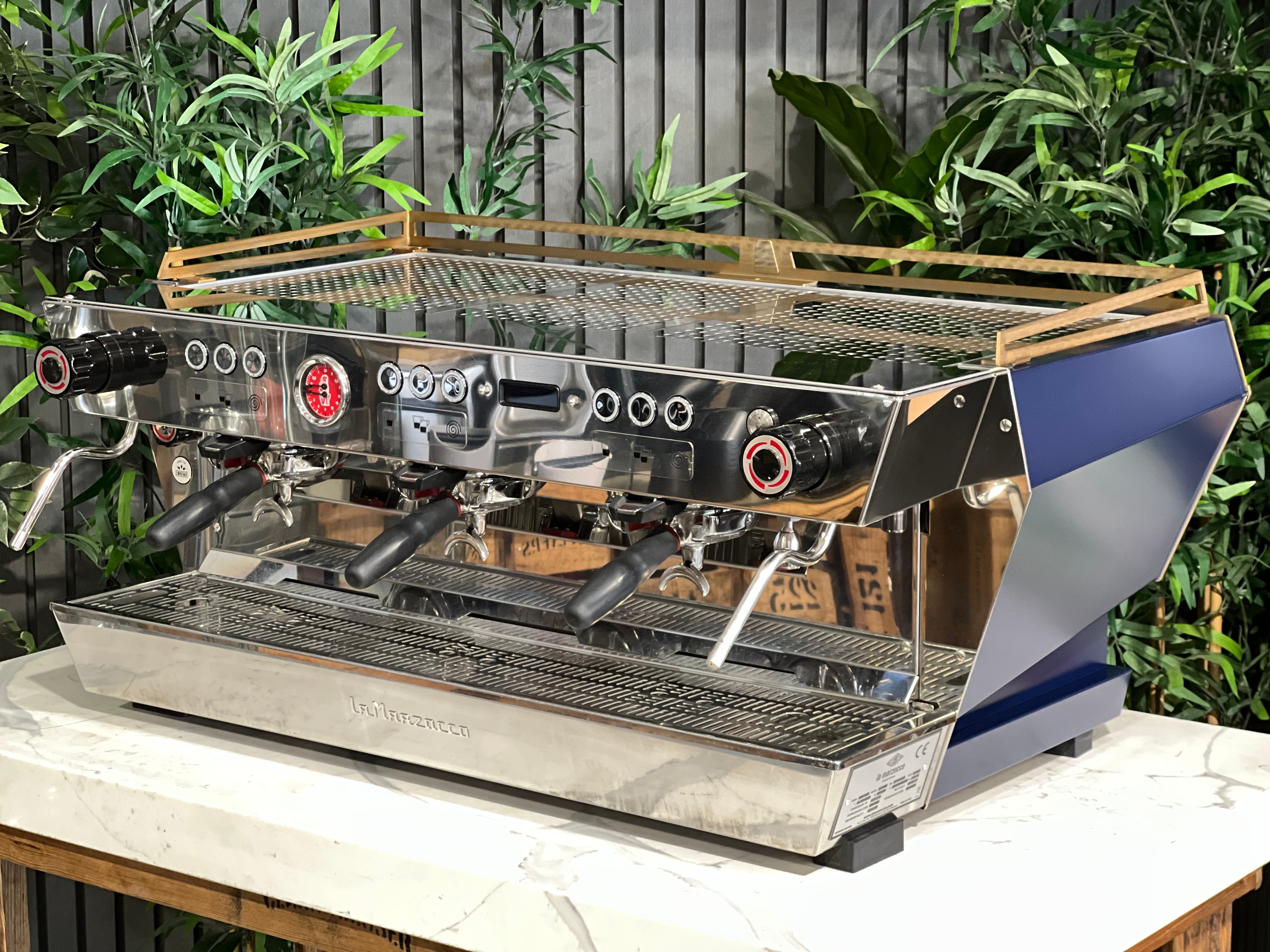 La Marzocco KB90 Blue - 3 Group Commercial Espresso Machine - Gold