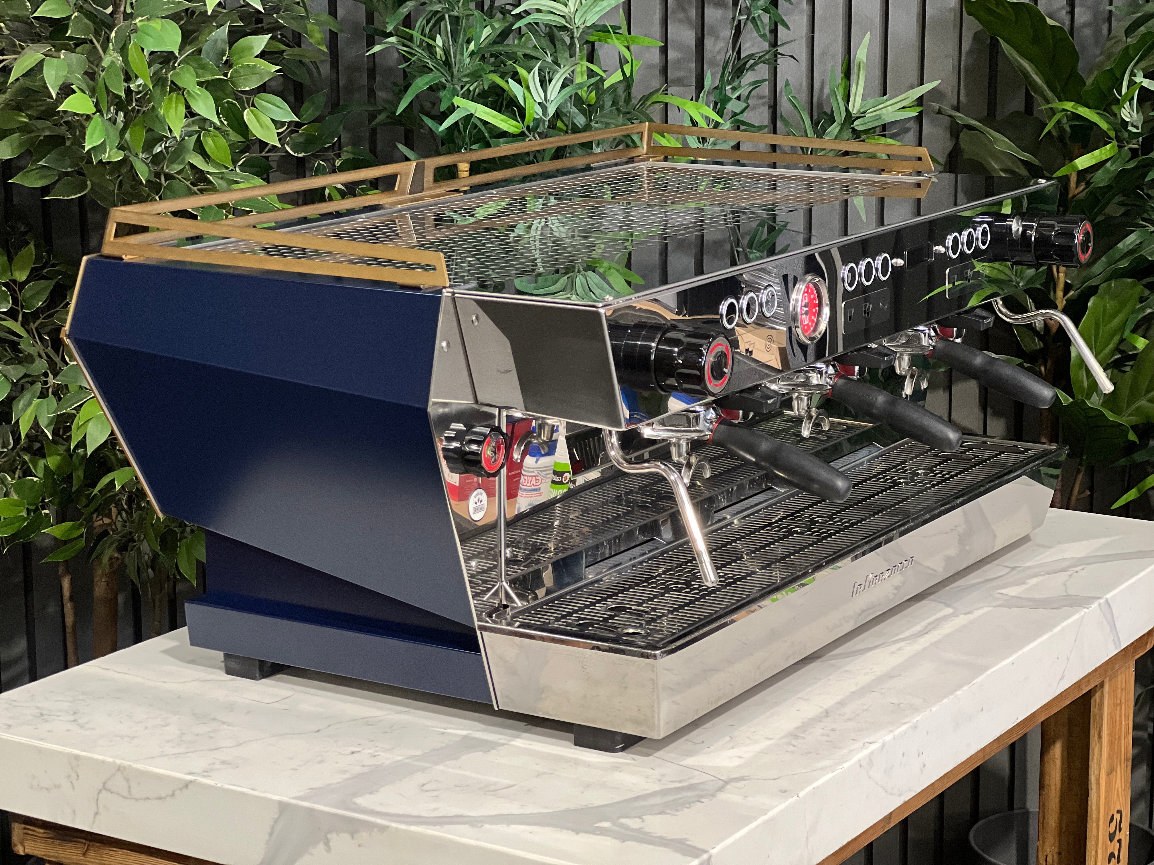 La Marzocco KB90 Blue - 3 Group Commercial Espresso Machine - Gold