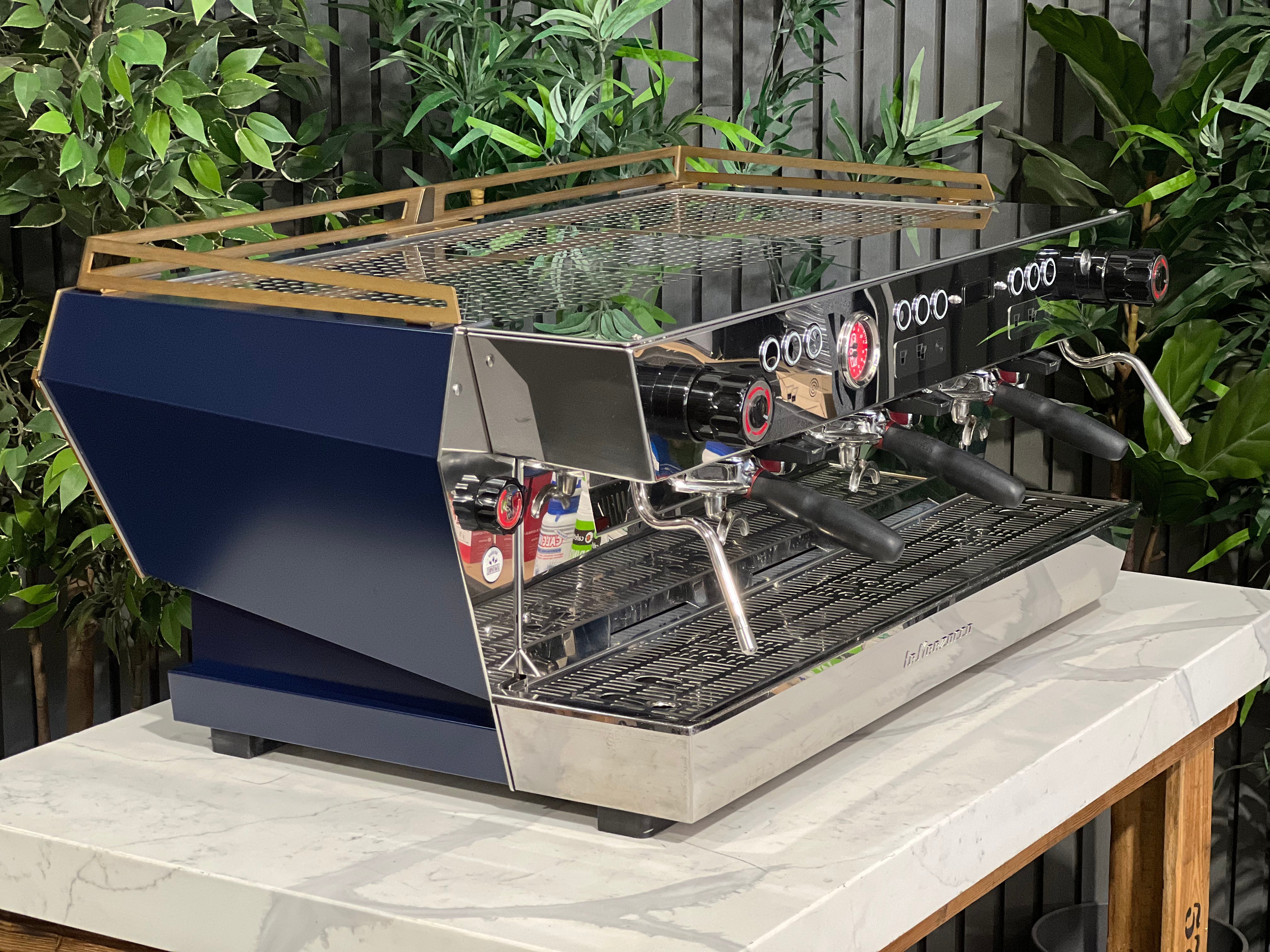 La Marzocco KB90 Blue - 3 Group Commercial Espresso Machine - Gold