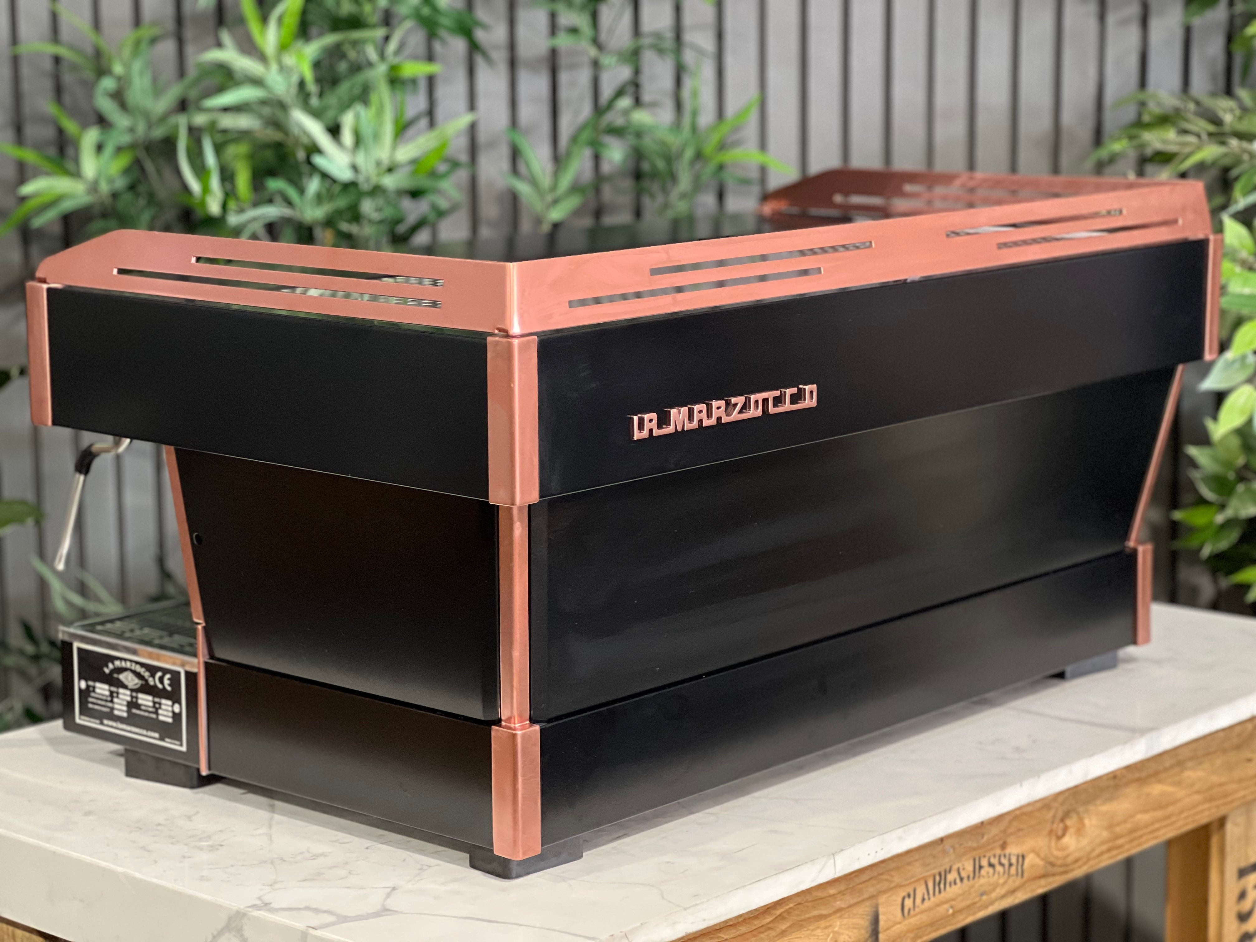 La Marzocco Linea PB Black - 3 Group Commercial Espresso Machine - Copper