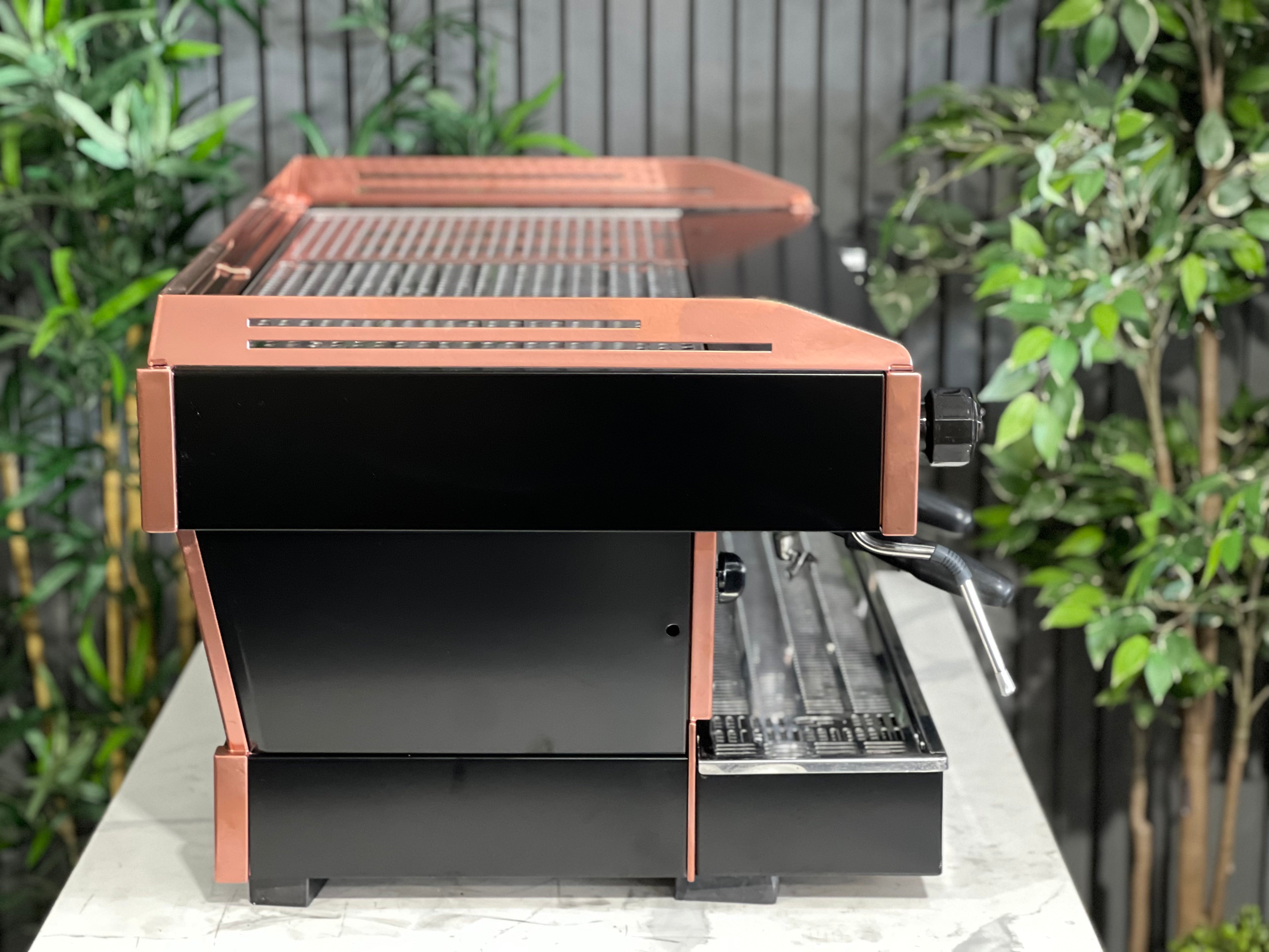 La Marzocco Linea PB Black - 3 Group Commercial Espresso Machine - Copper