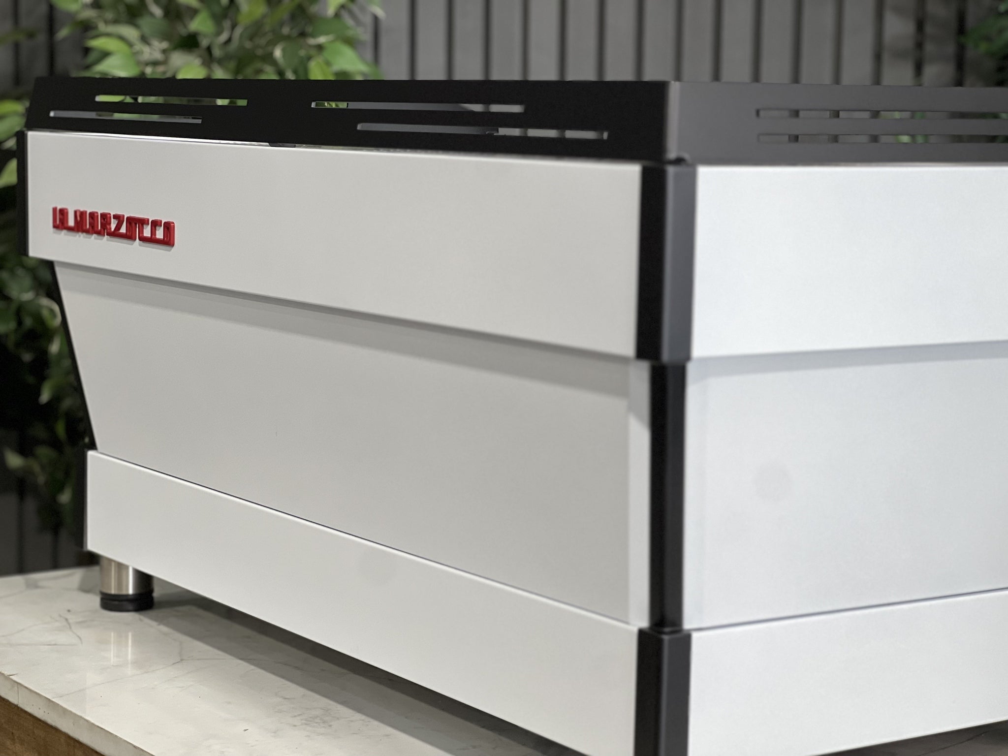 La Marzocco Linea PB White Stainless - 3 Group Commercial Espresso Machine - Black