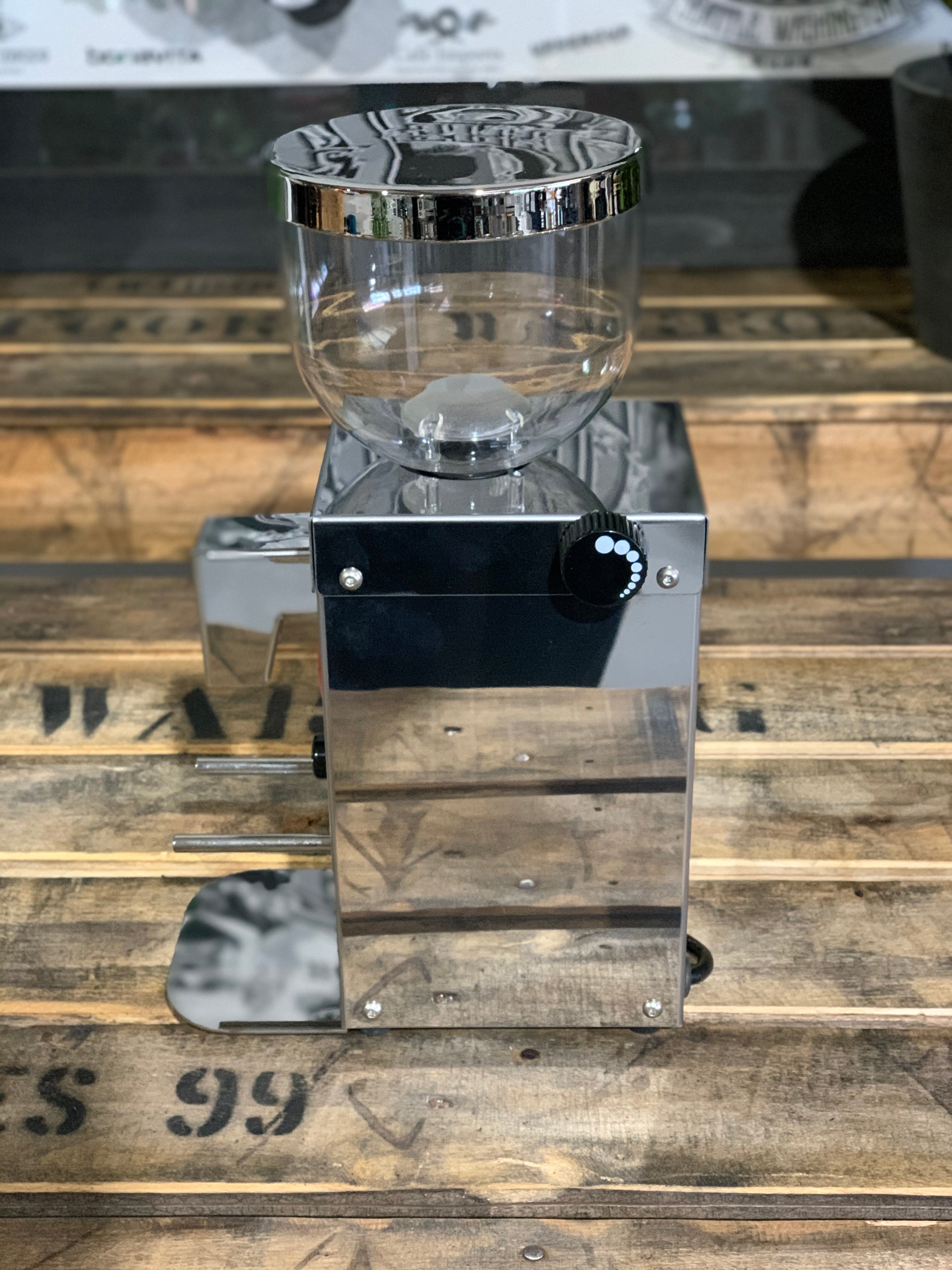La Pavoni Kube Mill V2 - Coffee Grinder - Chrome