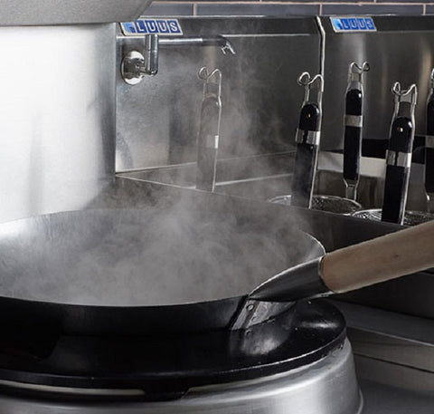 Luus Single Hole 17" Compact Waterless Wok WZ-17C-NG - Natural Gas