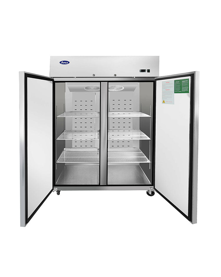 2 Doors Commercial Upright Fridges Top Mounted | Atosa | MBF8005