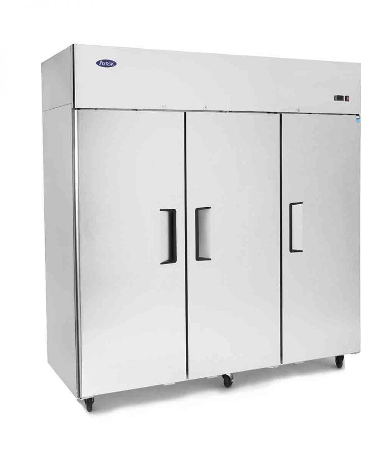 3 Doors Commercial Upright Fridges Top Mounted | Atosa | MBF8006