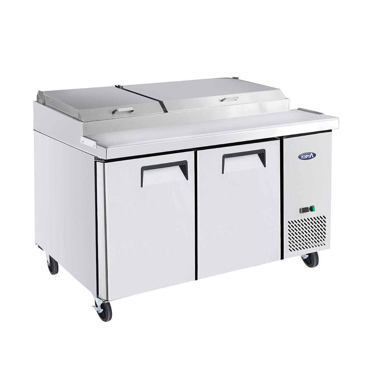 Commercial Pizza Prep Fridges Double Door | Atosa | MPF8202