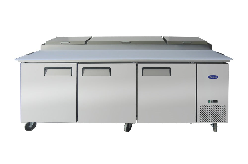Commercial Pizza Prep Fridges Three Door | Atosa | MPF8203